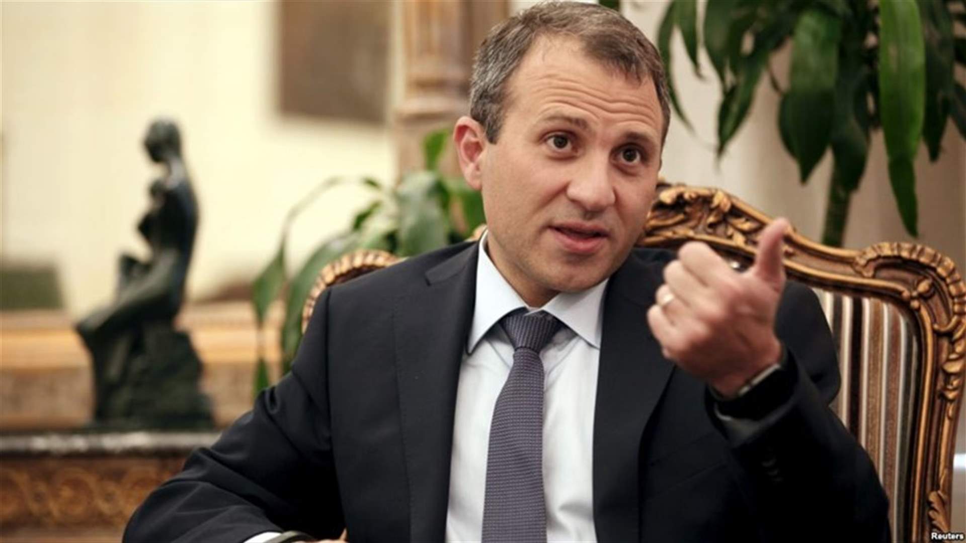 بالصورة- باسيل يحتفل بعيد زواجه