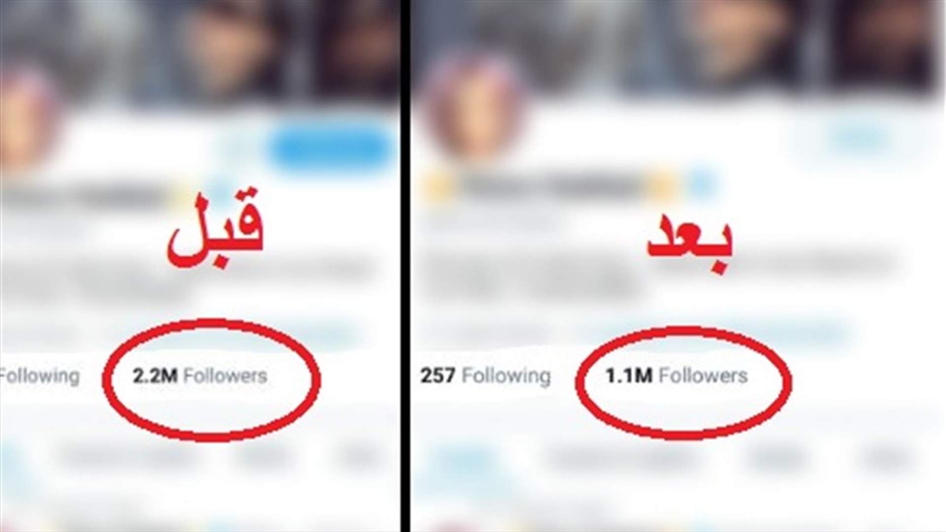 تويتر يلغي الحسابات الوهميّة.. نجمة لبنانيّة فقدت أكثر من مليون متابع!