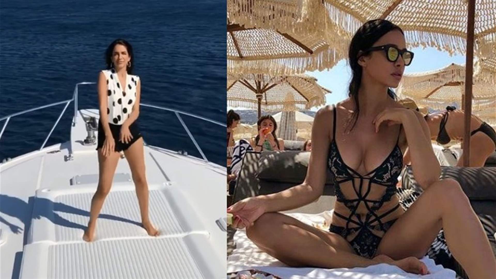 بالفيديو- ليلى بن خليفة جامحة بأنوثتها على البحر.. وجيسيكا قهواتي تتمايل رقصاً على اليخت