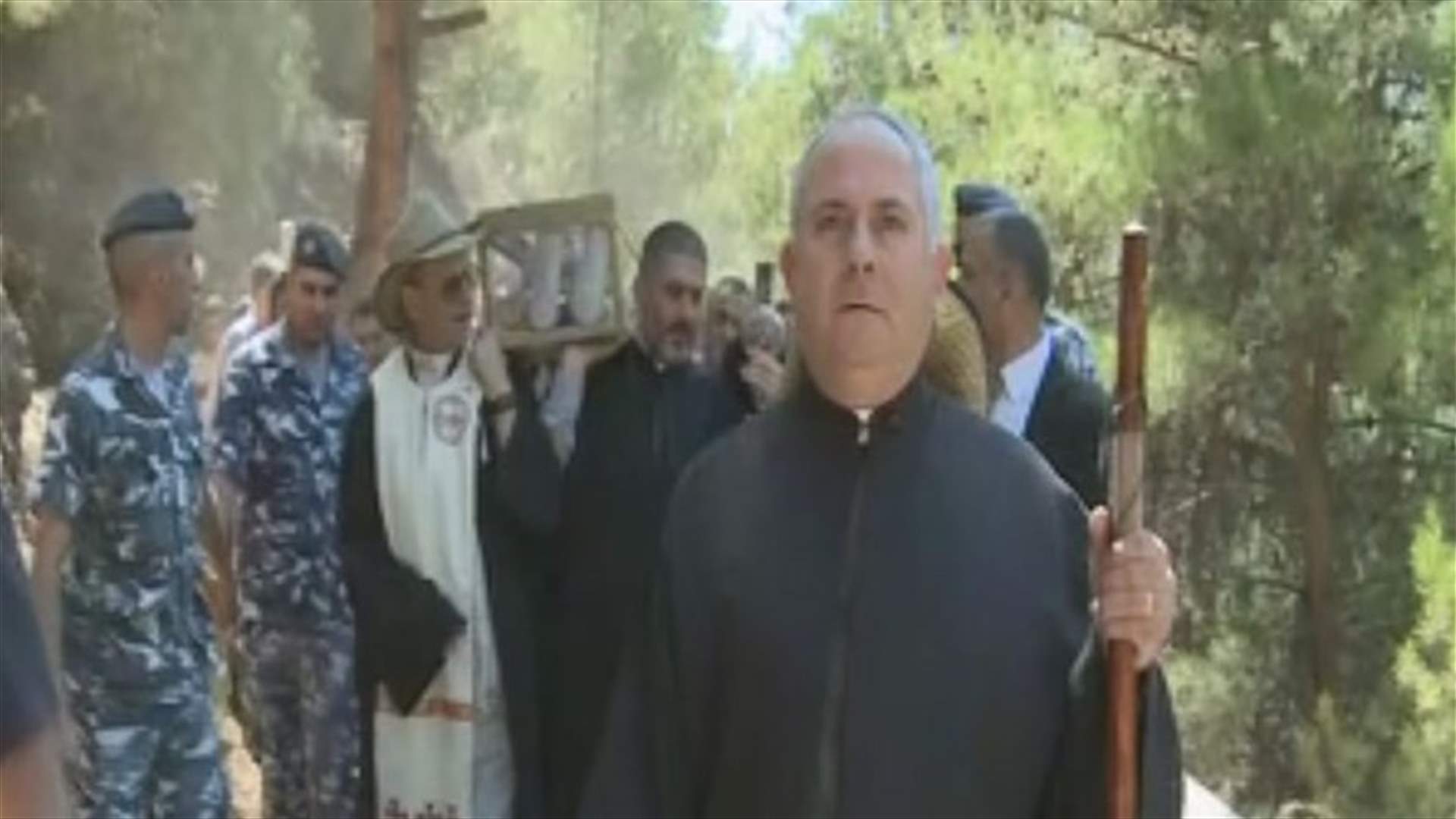 بالصور- ذخائر القديسة مارينا بطريقها الى وادي قنوبين
