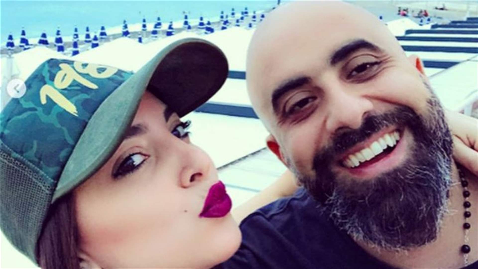 بالصور- هشام حداد وزوجته يحتفلان في فرنسا.. "الحب على الطريقة الفرنسية"