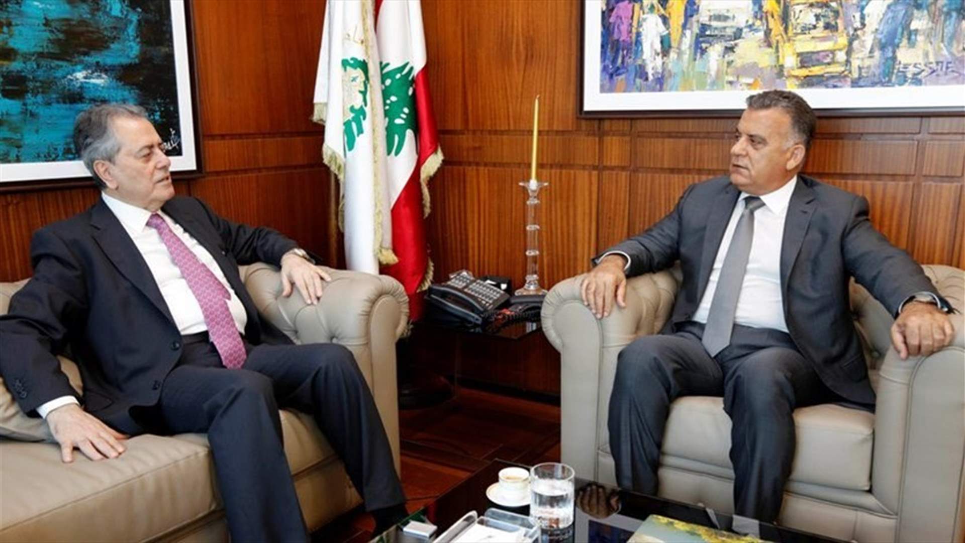 Maj. Gen. Ibrahim discusses Syrian refugees’ situation with Syrian ambassador