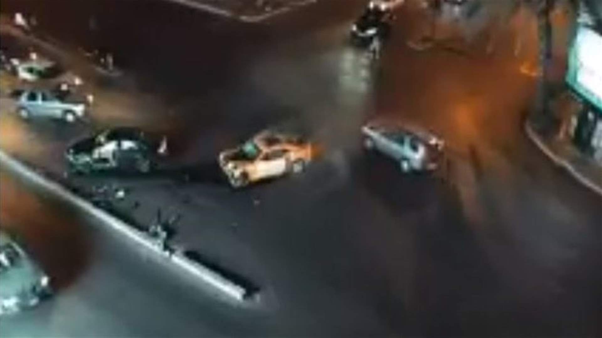 [VIDEO] Moment of a car accident in Ashrafieh