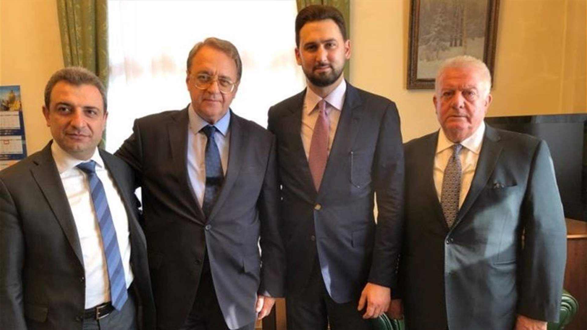 Taymour Jumblatt meets with Bogdanov in Moscow
