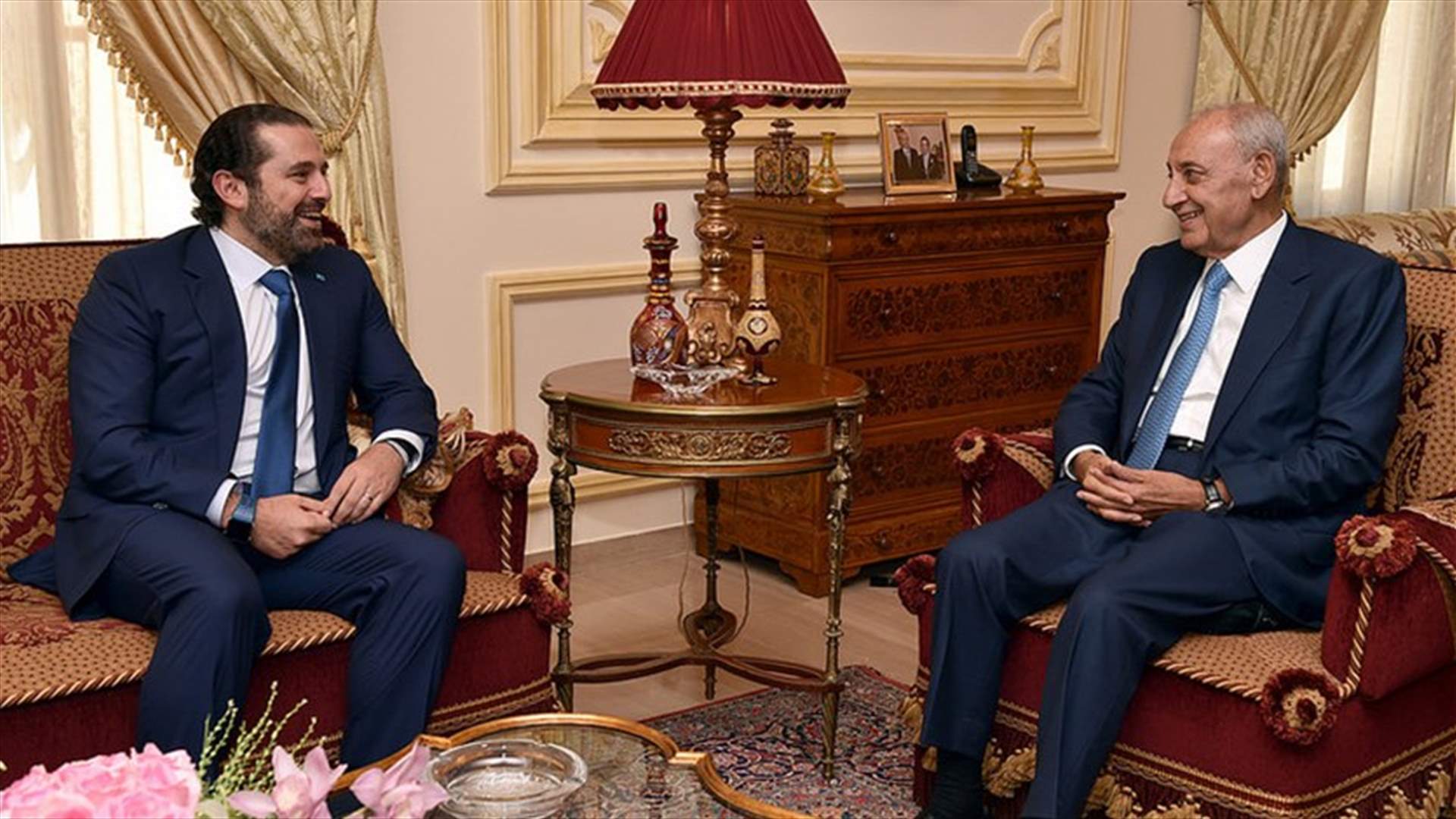 الحريري من عين التينة: لن أرد على التهديد بالشارع... ونتمنى ان تتبلور الامور قريبا