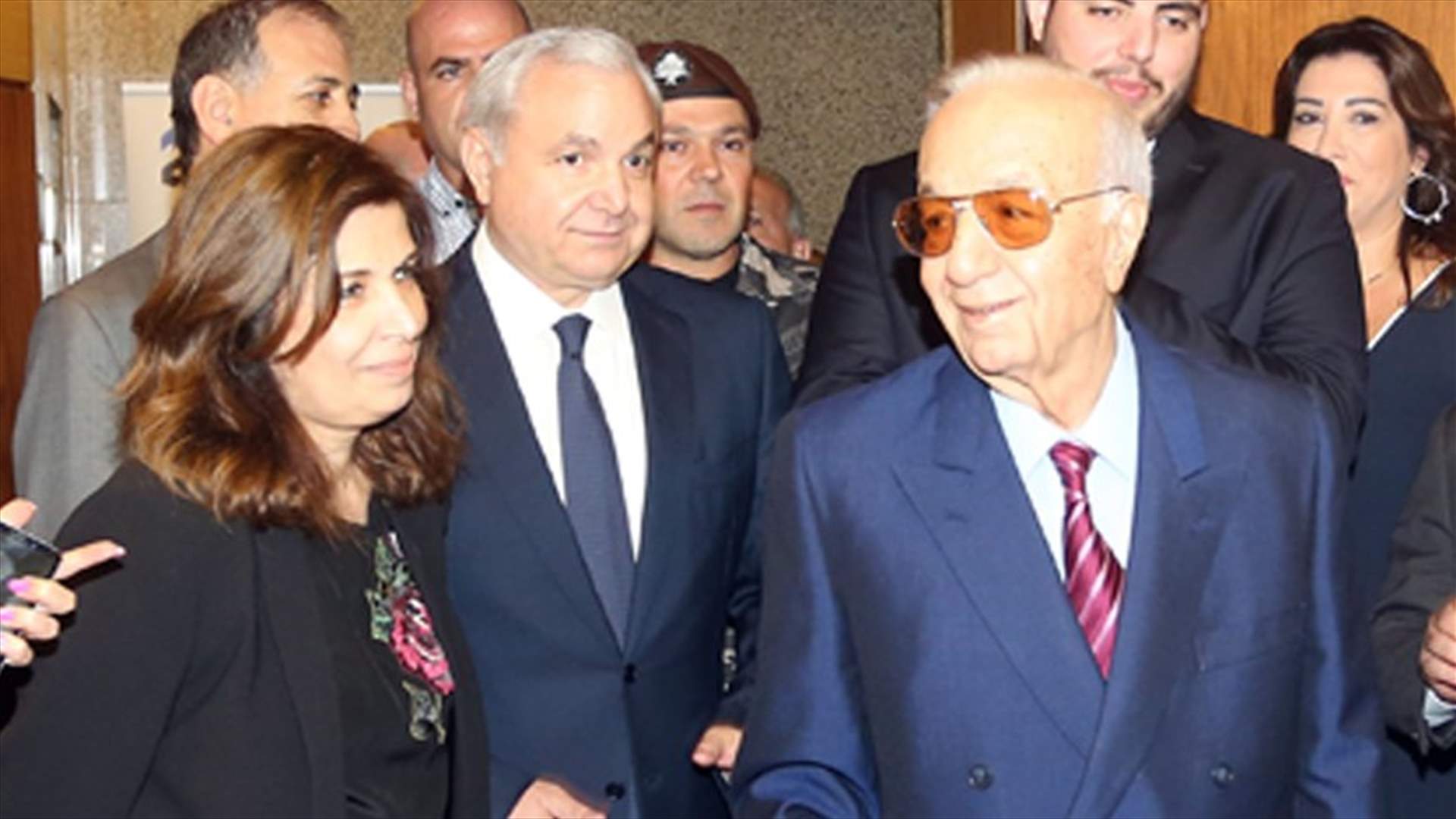 ميشال المر في احتفال جريدة الجمهوية بنقل مكاتبها الى ضبية: هي جمهورية الوفاق والوحدة الوطنية