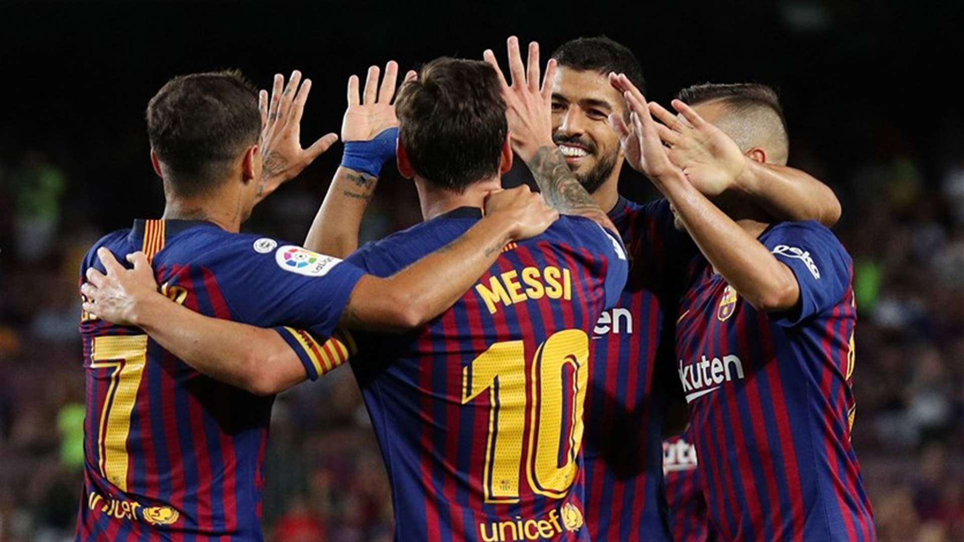 برشلونة يدخل التاريخ في إفتتاح الليغا الإسبانية