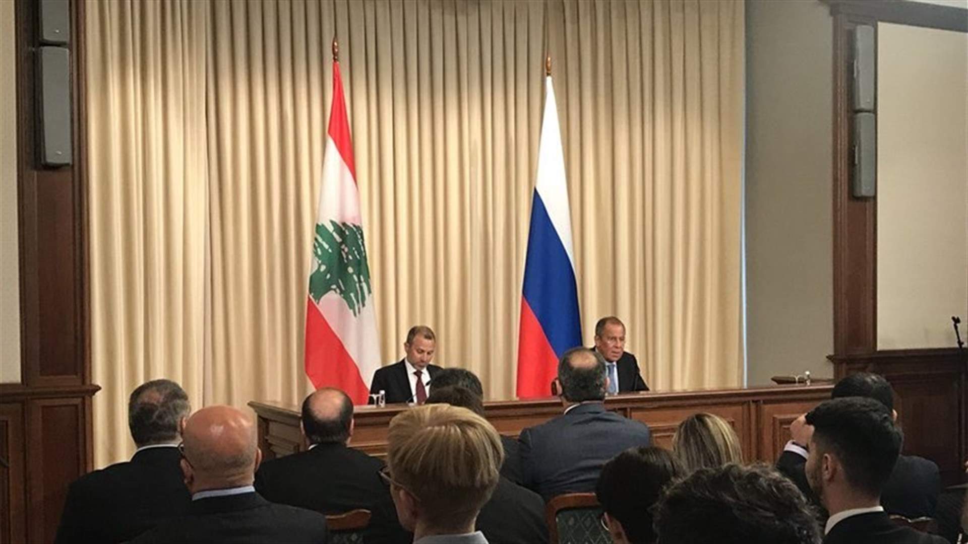 Bassil meets with Lavrov, says Lebanon should serve as platform for Syria’s reconstruction