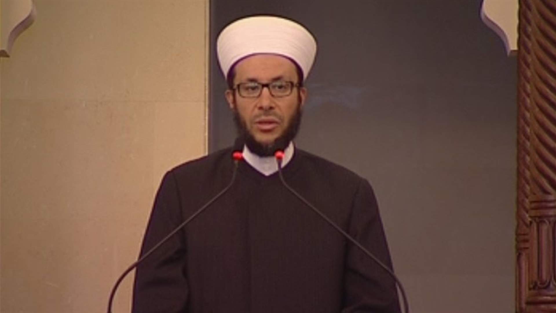 أمين الكردي في خطبة عيد الأضحى: الاوطان تبنى بتقديم المنفعة العامة على المصلحة الخاصة