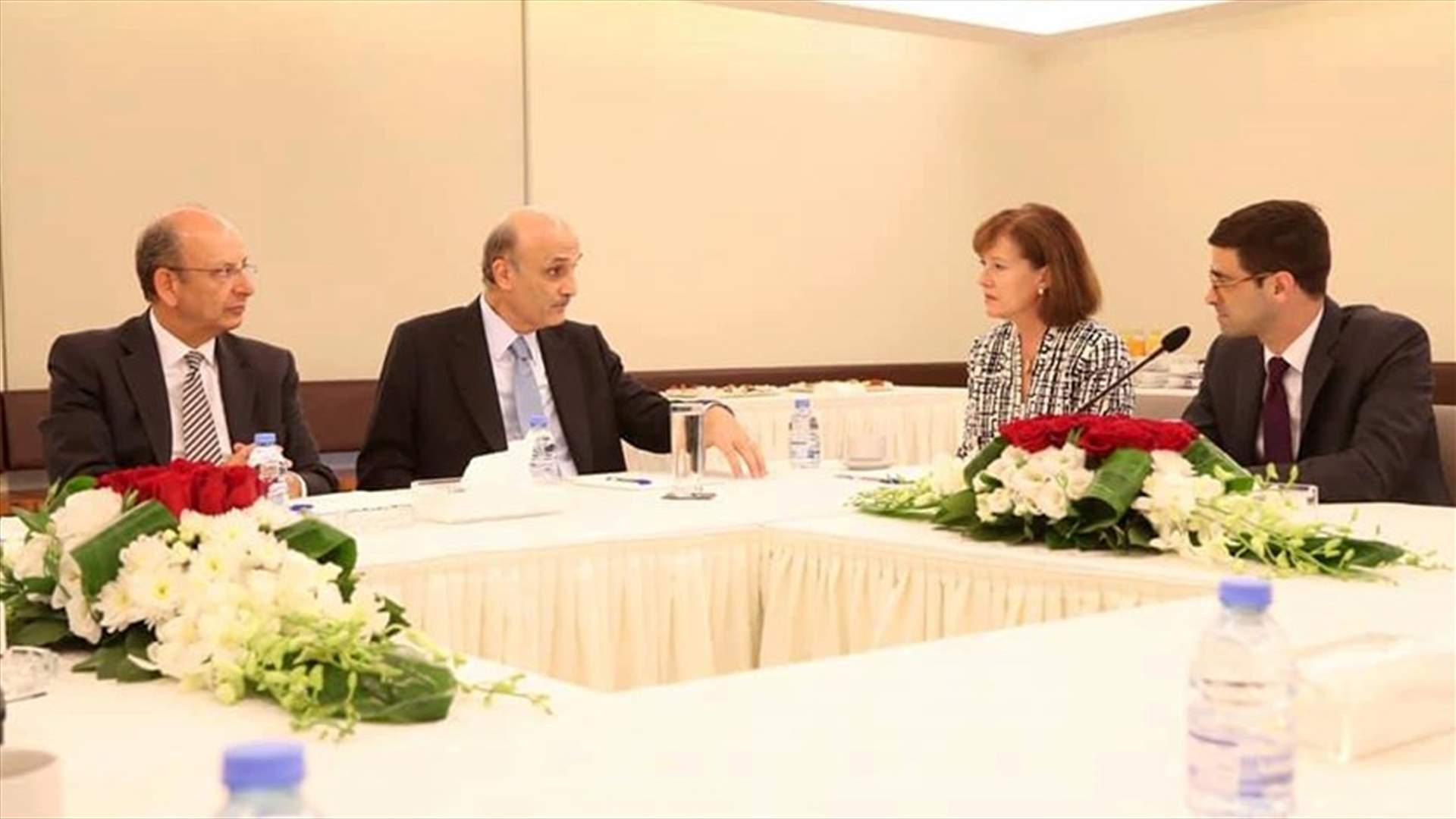 جعجع بعد لقائه الوفد الأميركي: استمرار دعم الجيش ضرورة