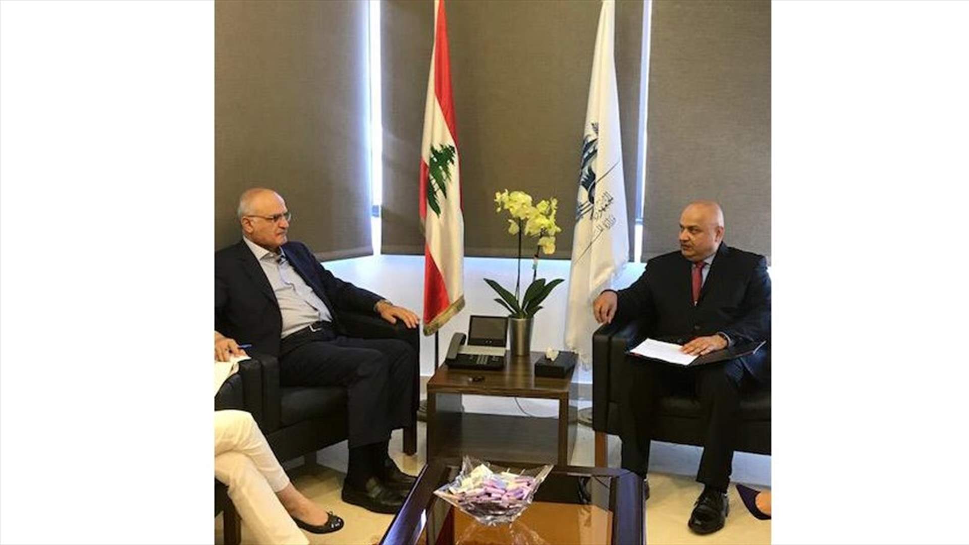حسن خليل بحث تحضيرات الاجتماع السنوي للبنك الدولي مع ساروج كومار