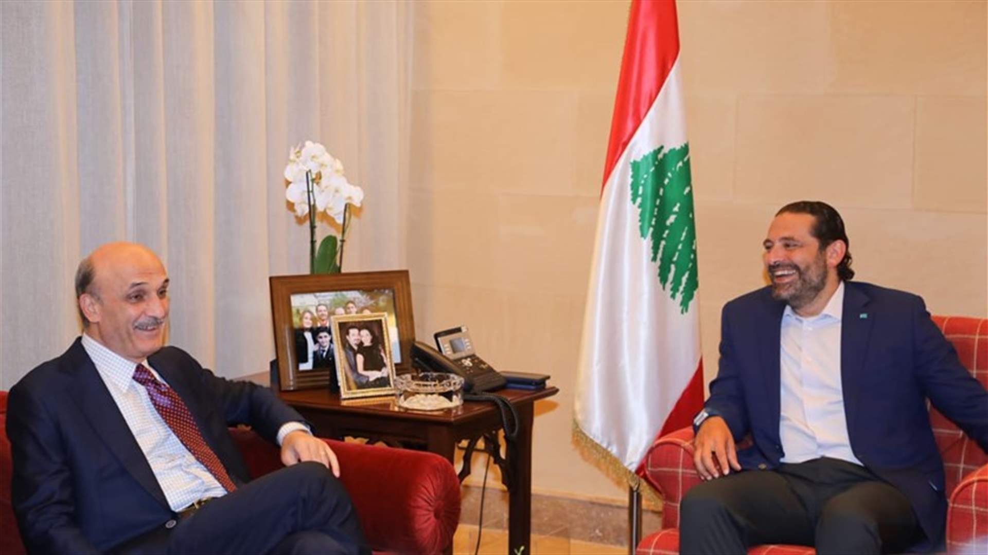 جعجع في بيت الوسط وتشكيل الحكومة الحاضر الابرز (صور)