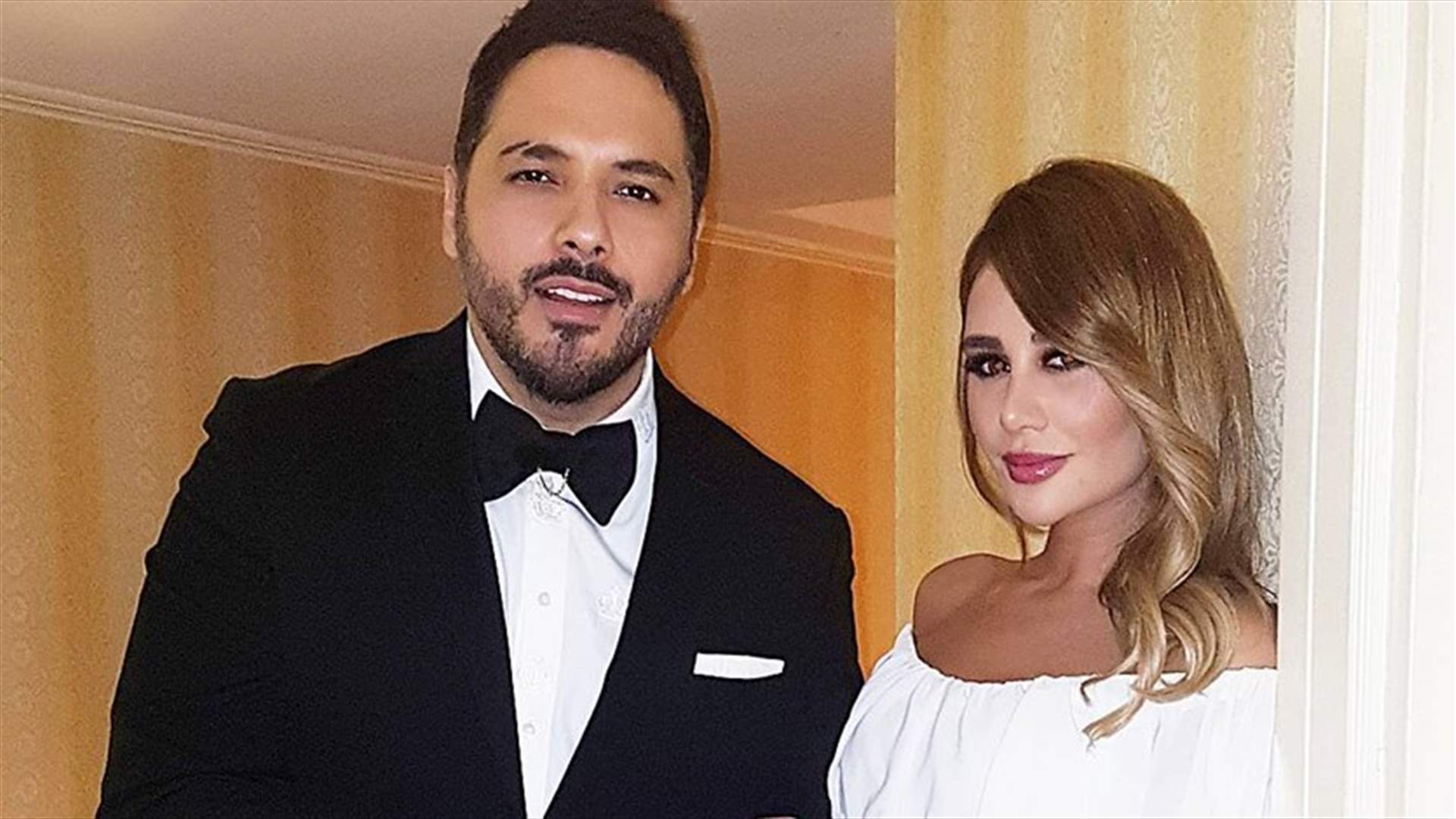 رامي عياش يُقبّل زوجته داليدا... صورة للـ "الجميلة والوحش"