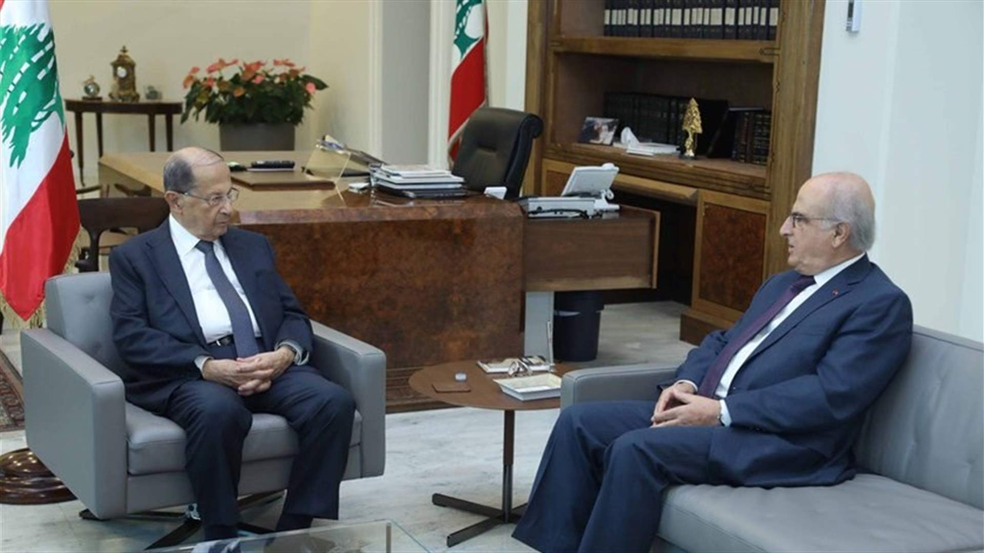 Head of Constitutional Council briefs Aoun on participation in international conferences