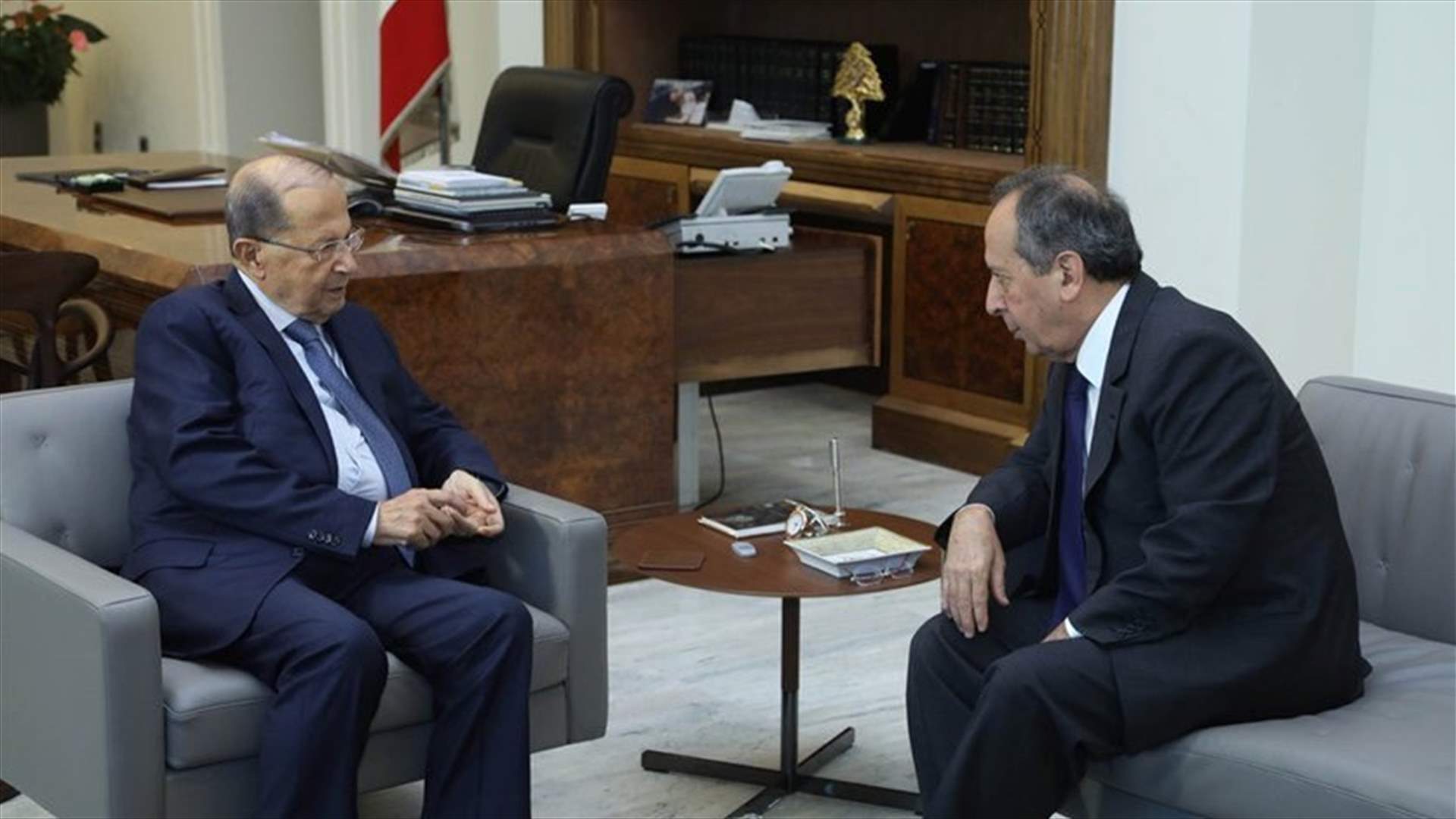 President Aoun meets with MP Sayyed