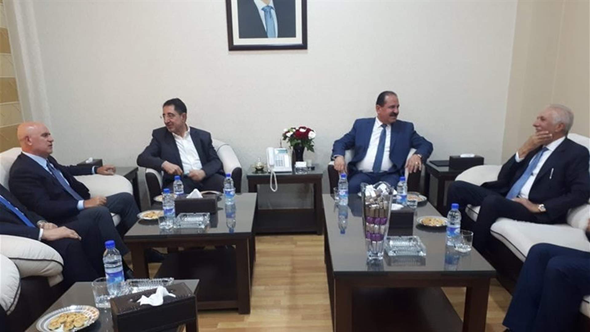 Hajj Hassan, Zeaiter and Finianos meet with Syrian officials in Damascus