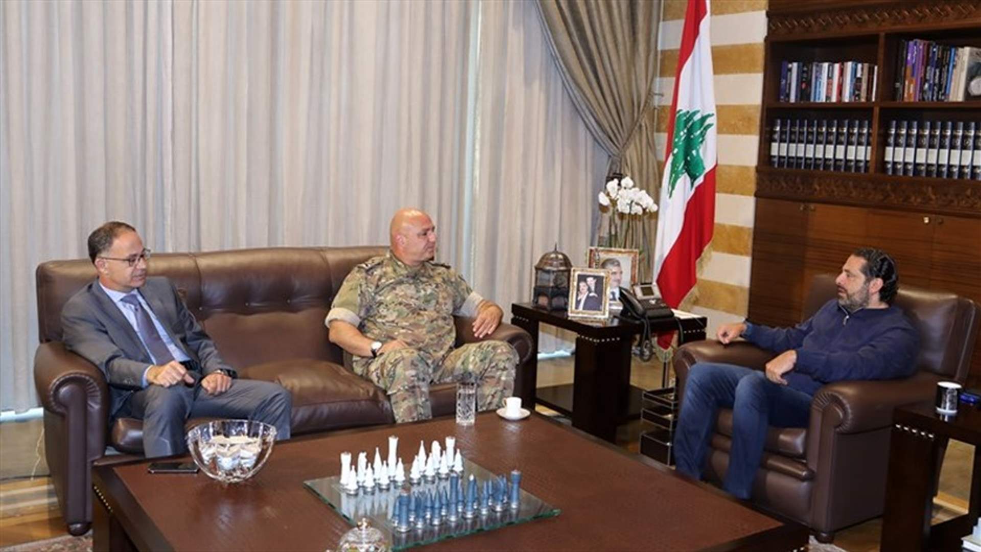 الحريري عرض مع جوزيف عون ومنصور وعثمان وصليبا الاوضاع الامنية