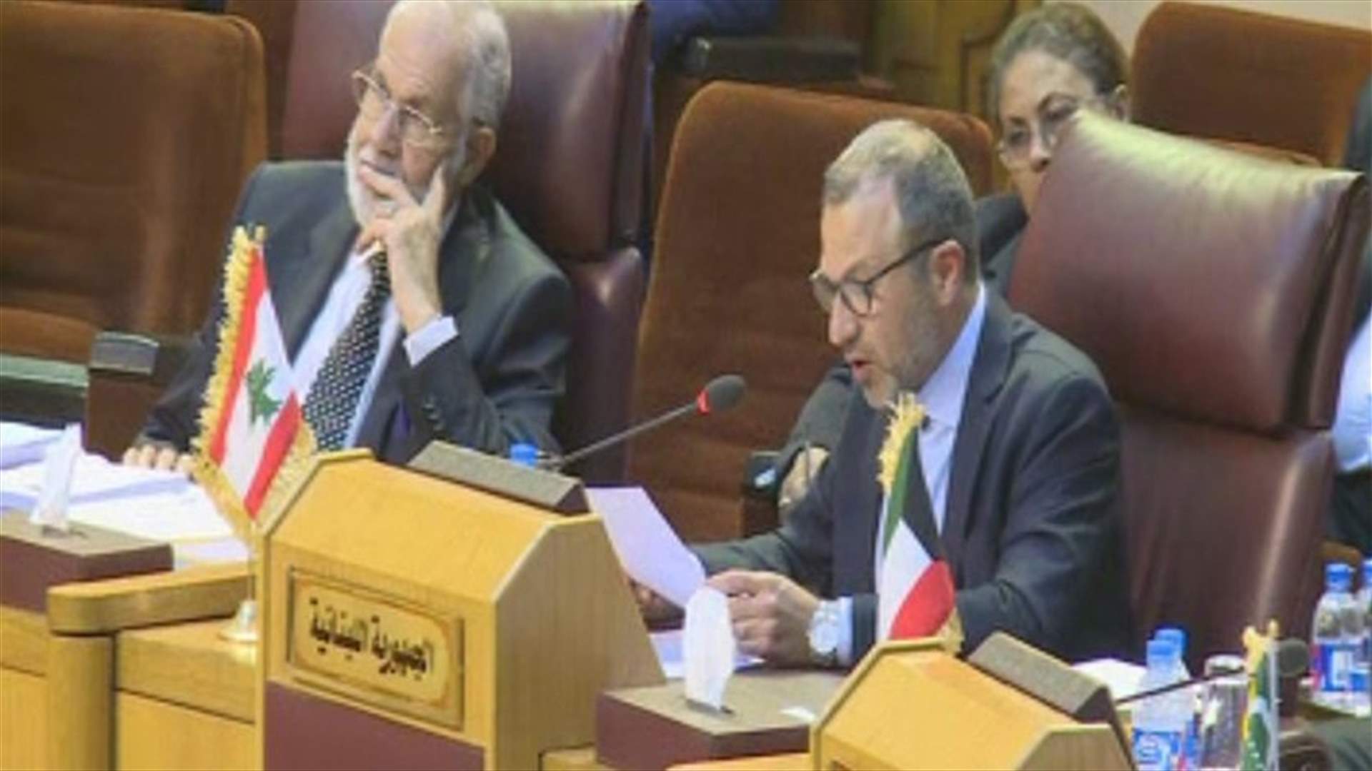 Bassil at Arab FMs meeting: I am not blind not to see a plan being passed at a moment of Arab weakness