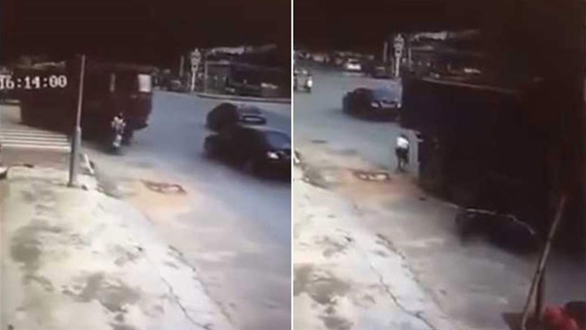 بعدما دهستها شاحنة... قامت ومشت بشكل طبيعي (فيديو)