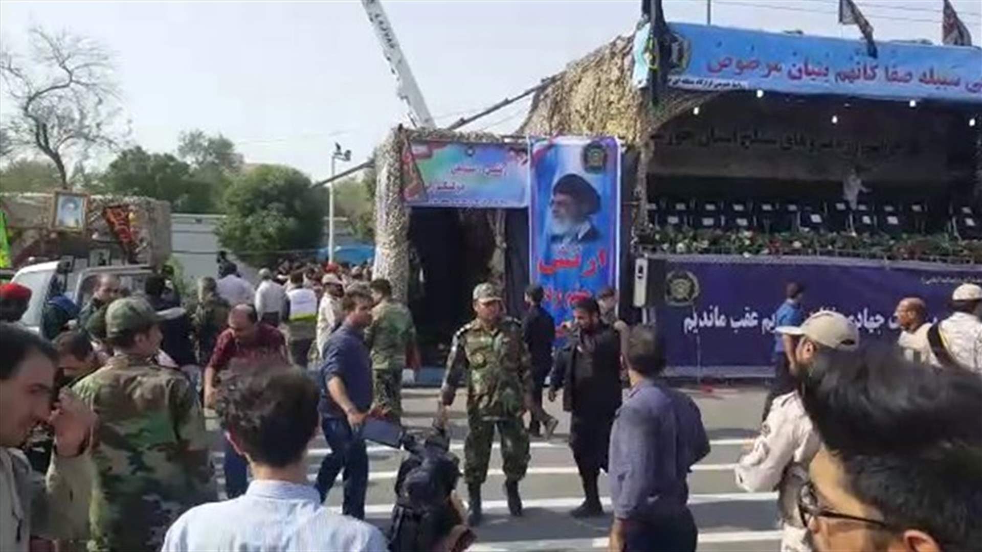 هجوم مدينة الأهواز... فيديو يوثّق لحظة إطلاق النار خلال العرض العسكري في إيران