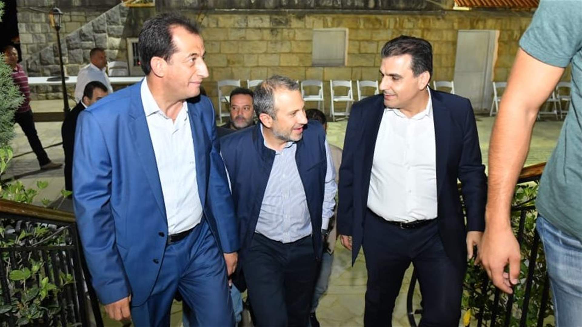 جبران يجمع التيار والقوات والتوحيد: حريصون على أن نكون جسر عبور وتواصل بين الناس