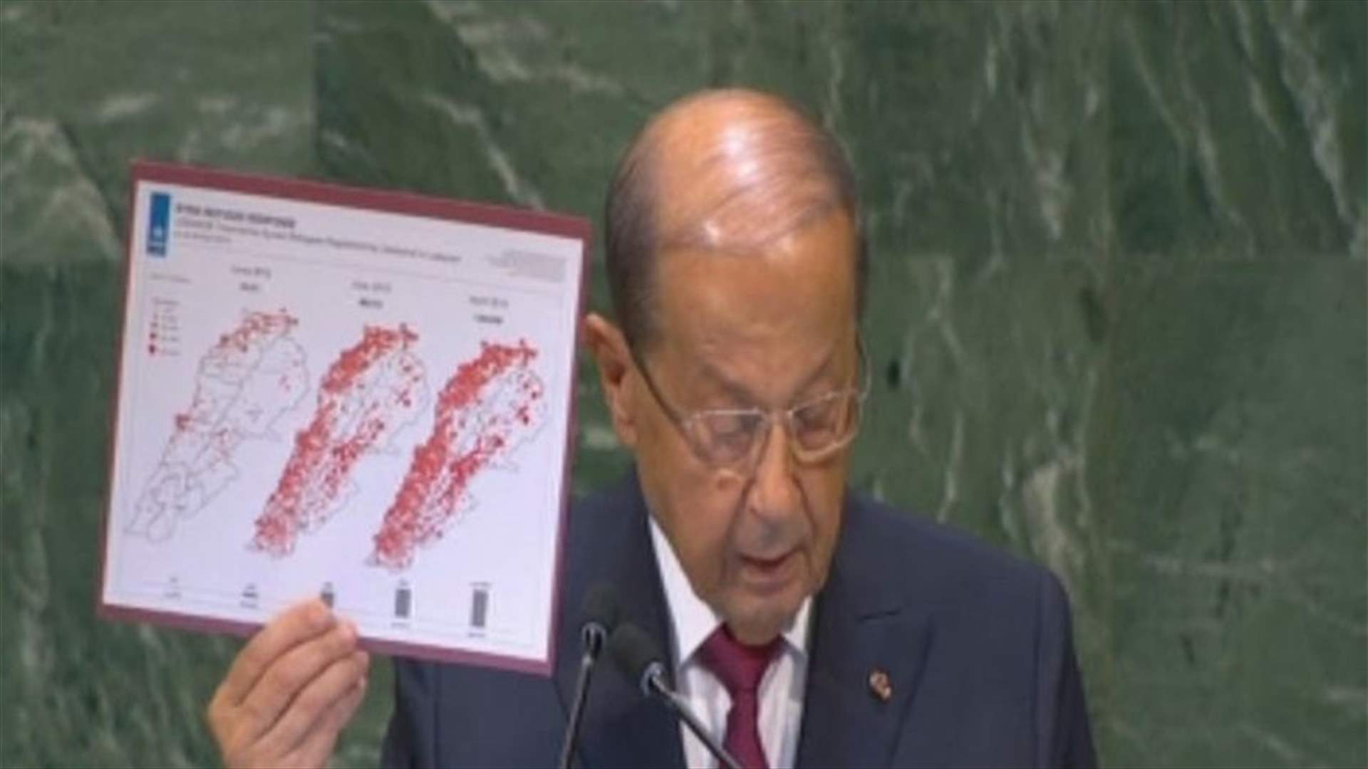 Aoun at UN: Lebanon is searching for a way to overcome successive crises