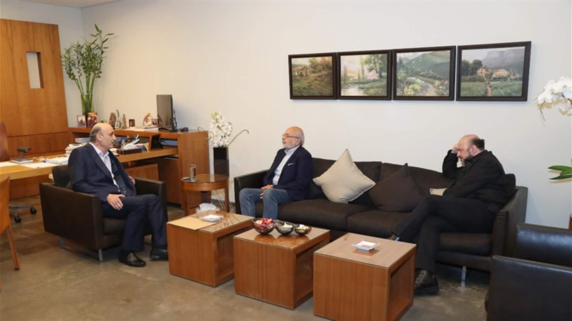 جعجع يلتقي شهيب موفدا من جنبلاط