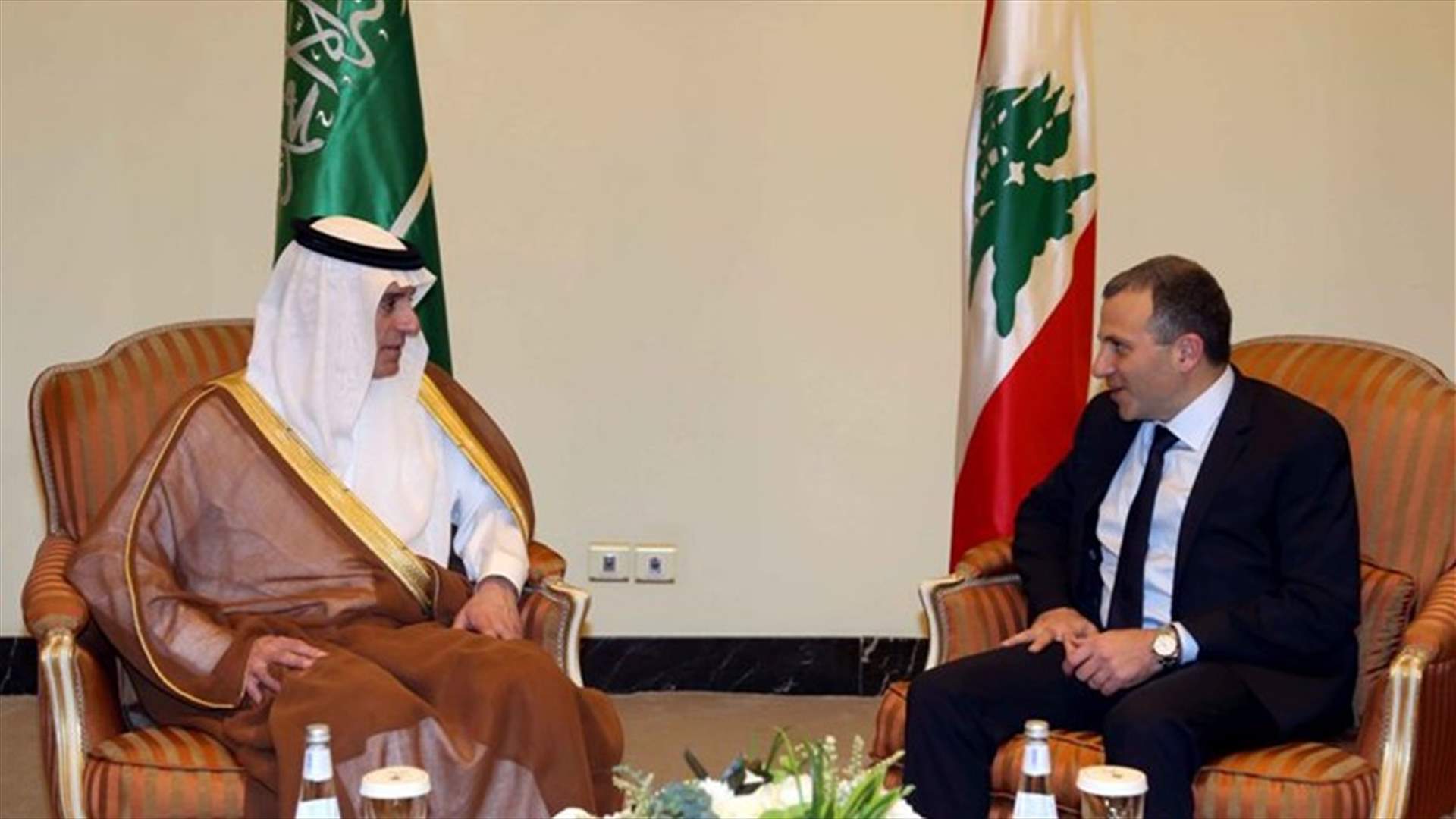 باسيل للجبير: الناس الذين يخصونكم يطالبون بما ليس لهم حق فيه...