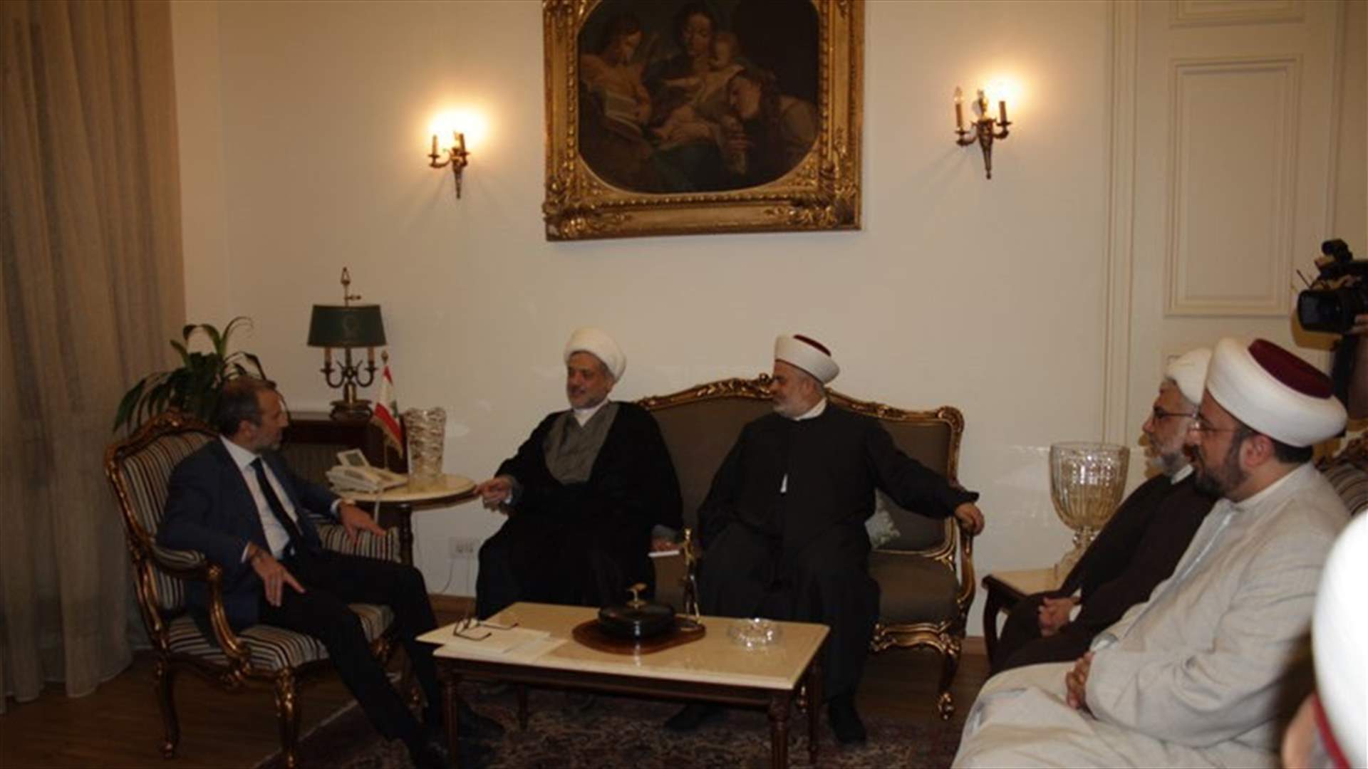 Delegation from the Muslim Scholars Association meets with Minister Bassil