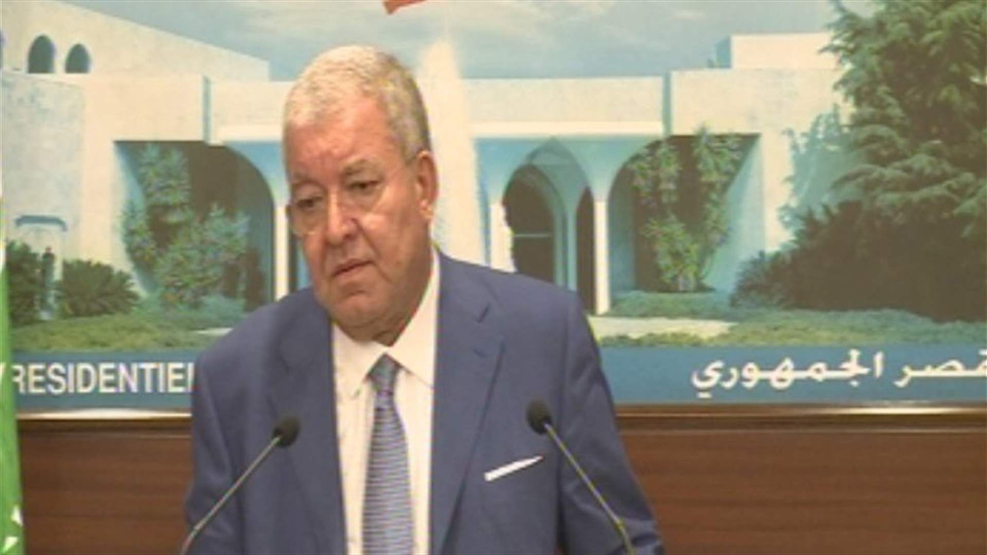 Al-Mashnouq from Baabda: Lebanese state’s reaction to Israeli threats is excellent