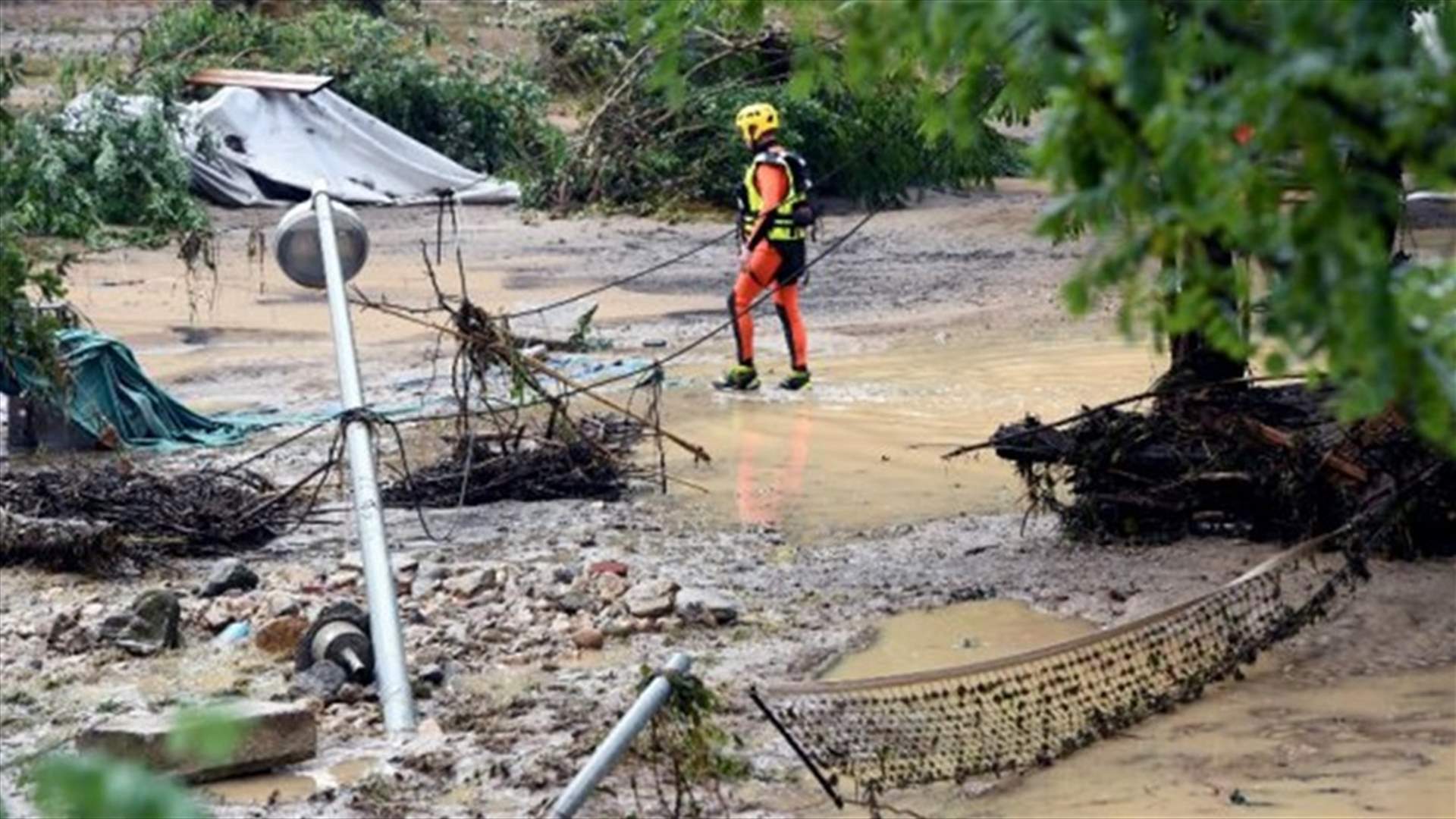 Two dead in France after flashfloods wash car into sea