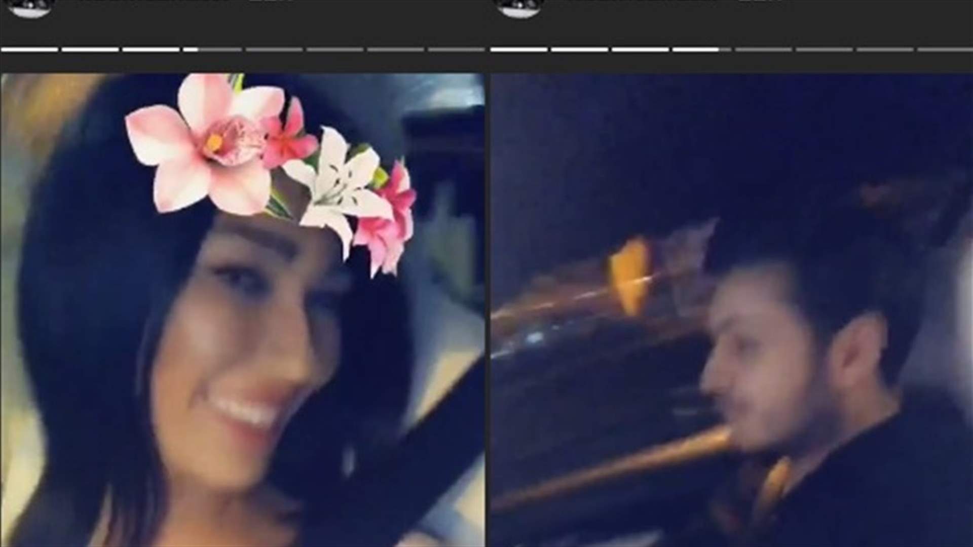 إبن نادين الراسي يفحّط بسيارته..وهي توثّق الأجواء!