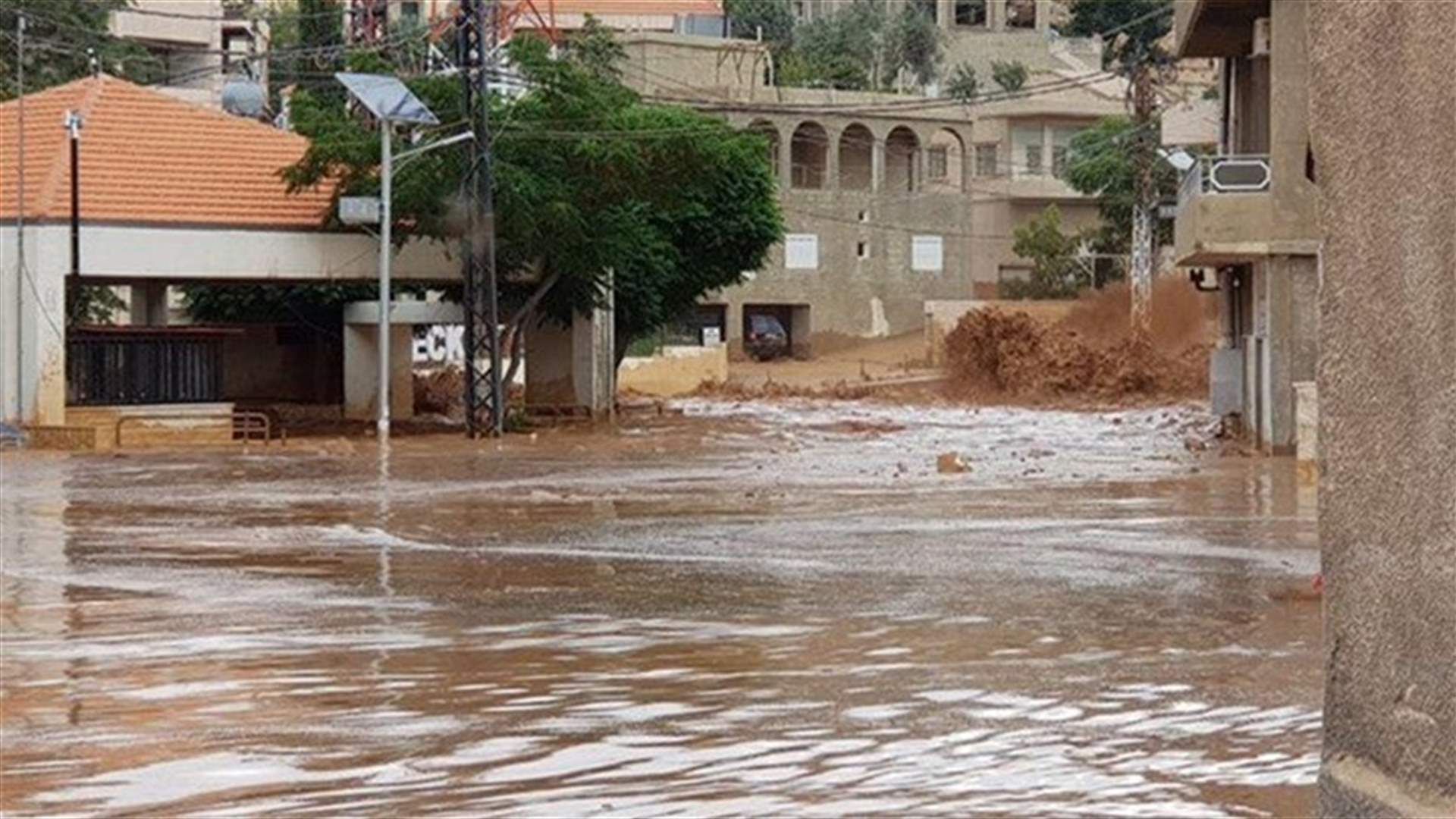 ماذا جاء في تقرير وحدة ادارة الكوارث بشأن السيول في البقاع الشمالي؟
