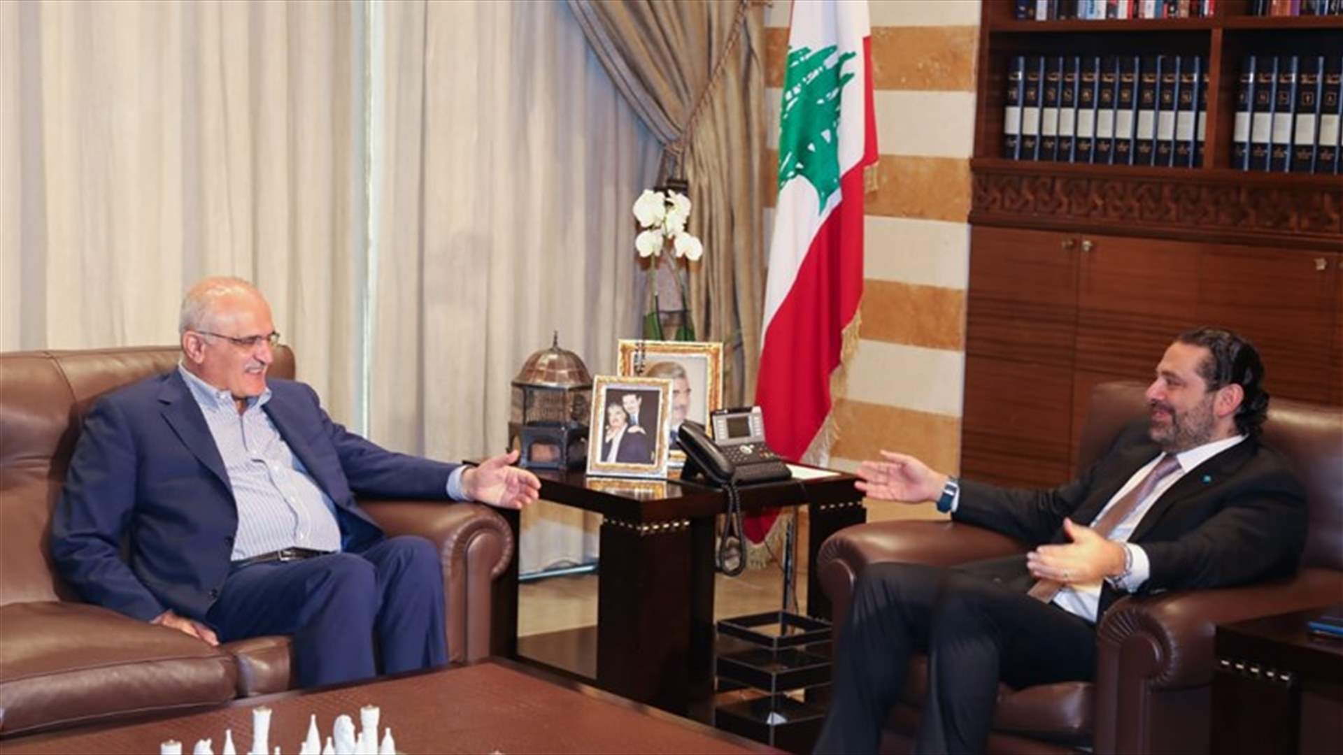 الحريري التقى حسن خليل ووائل أبو فاعور في بيت الوسط