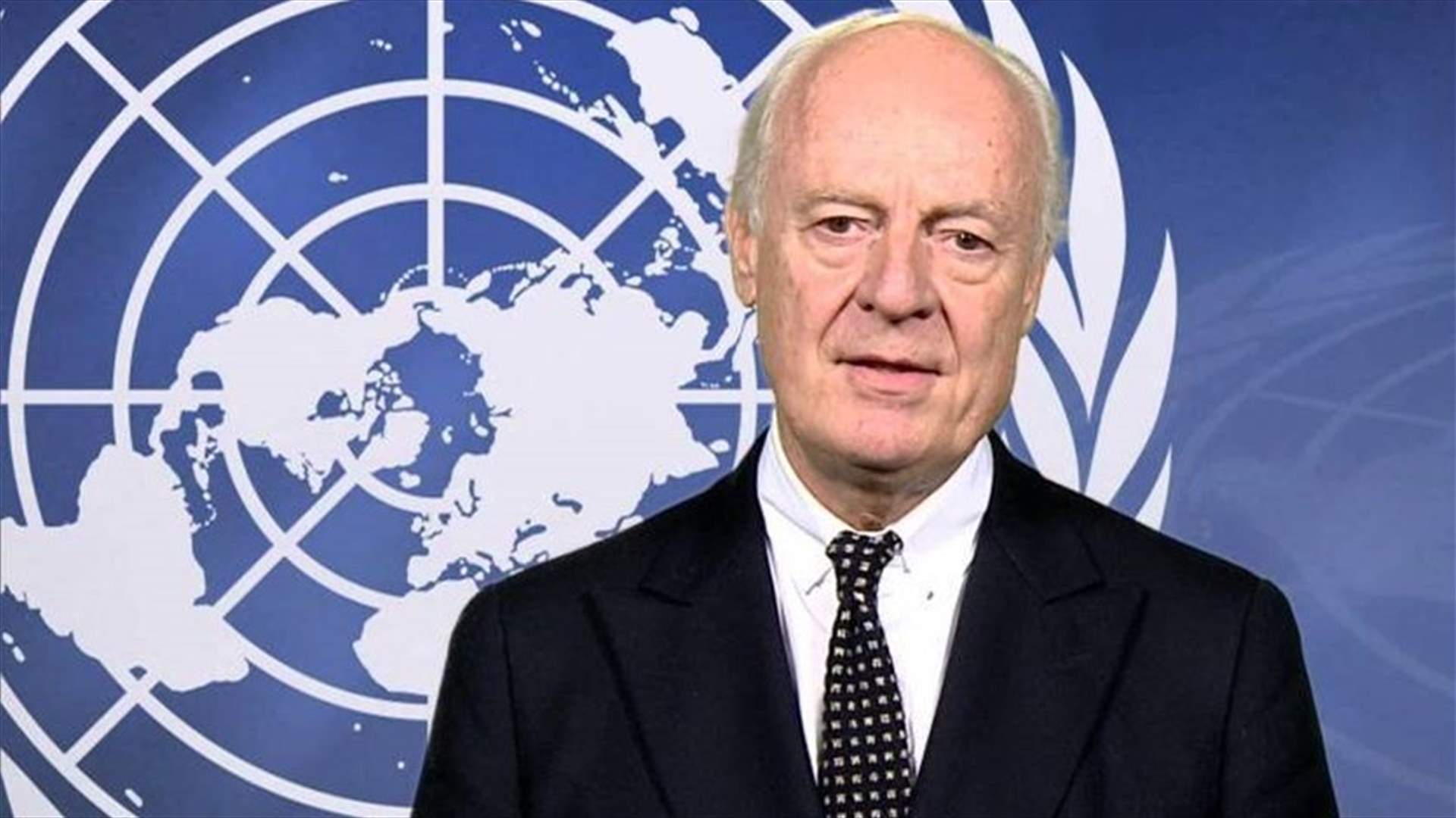 UN Syria envoy Staffan de Mistura to step down at end of November