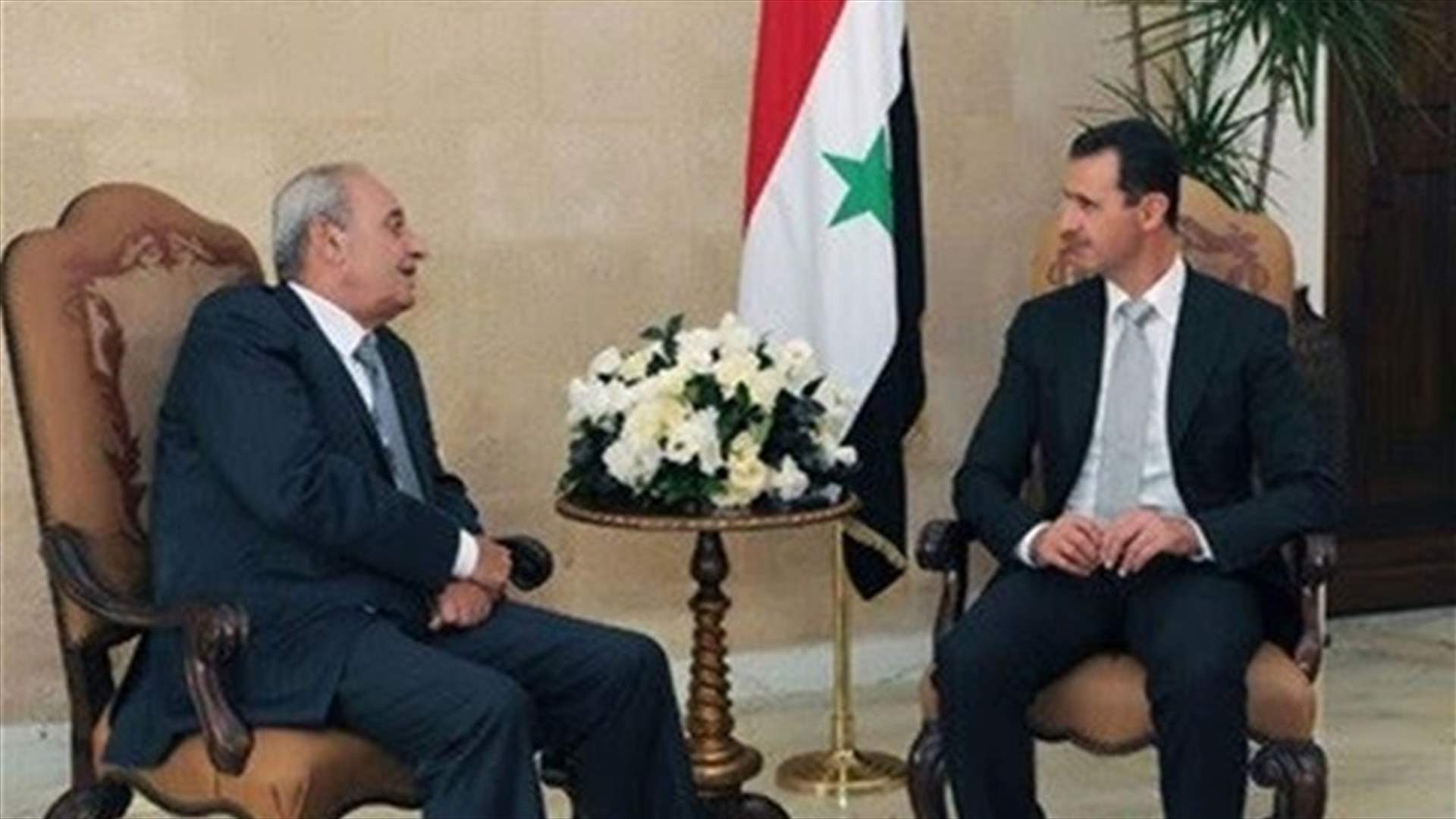برقية من الاسد الى بري