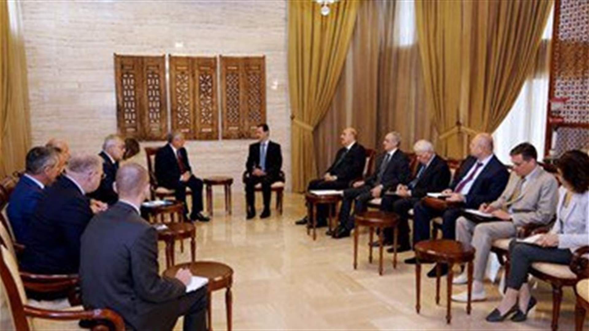 Assad, Russian officials meet in Damascus, discuss situation in Syria