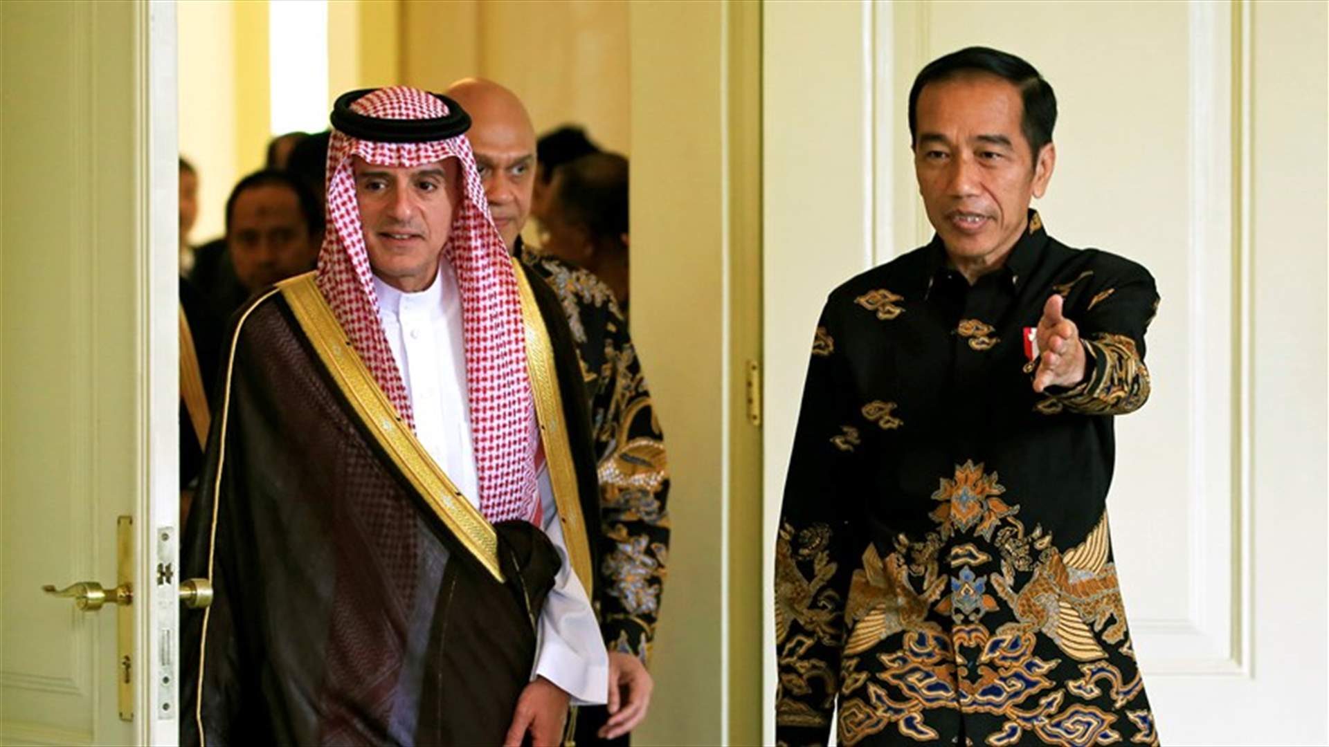 رئيس إندونيسيا التقى الجبير: نأمل في تحقيق "شفاف وشامل" في قضية خاشقجي
