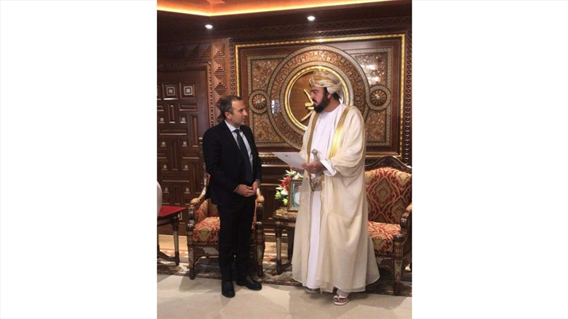 باسيل مغردا: لبنان وعمان والاعتدال ثالثهما