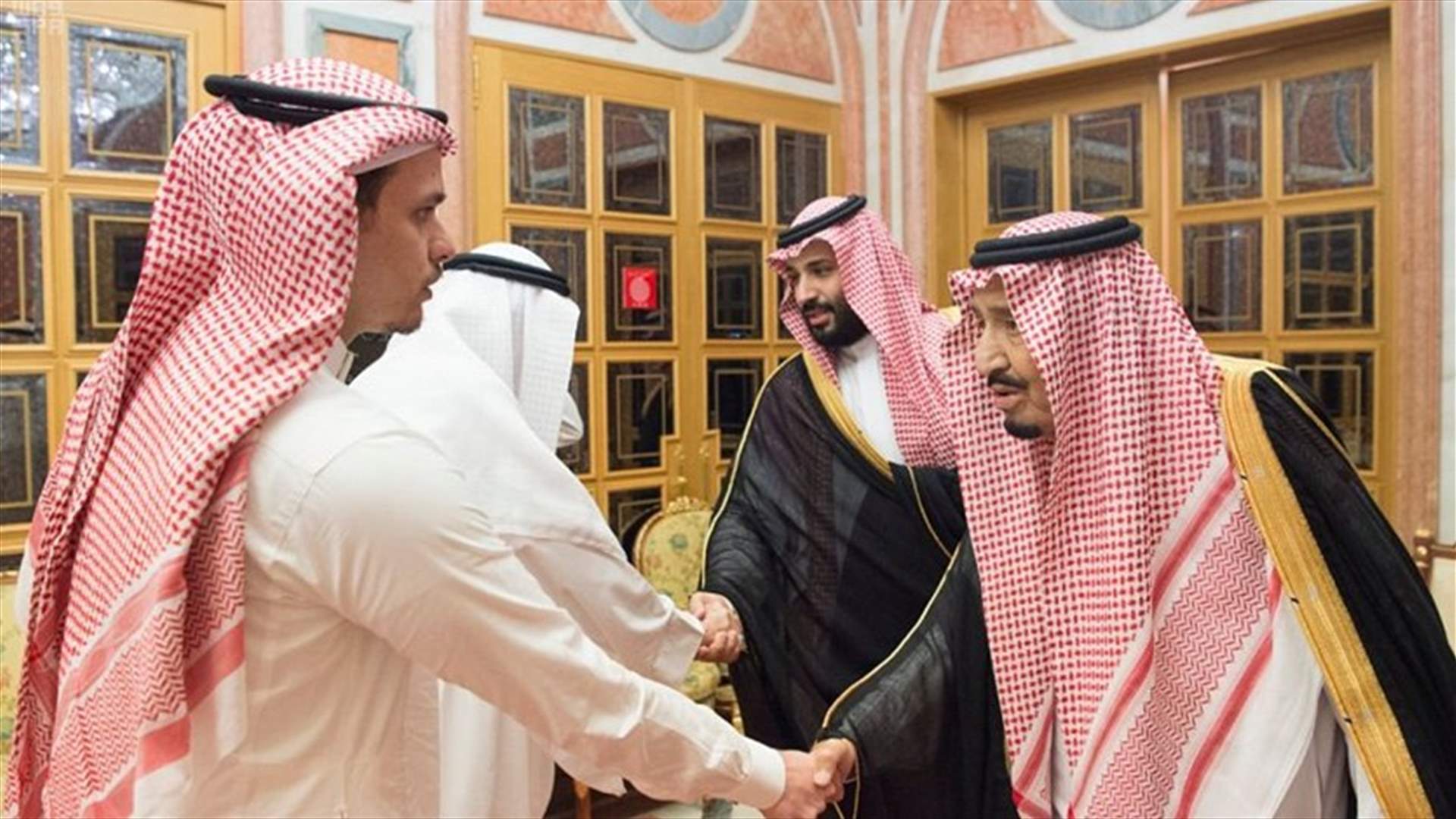 عائلة خاشقجي تلتقي الملك سلمان وولي العهد (صور)