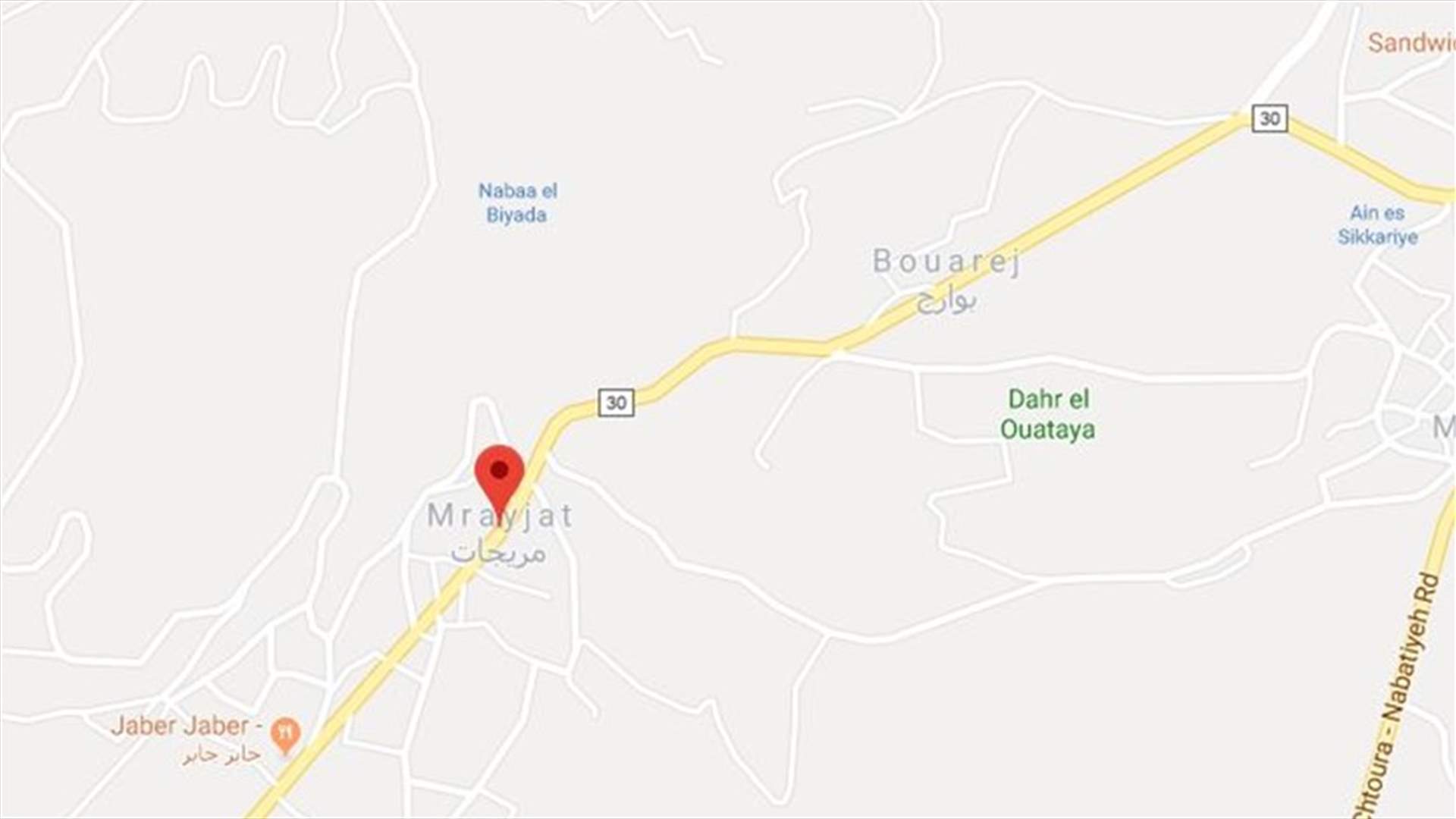 قتيل وجريحان نتيجة تصادم في المريجات