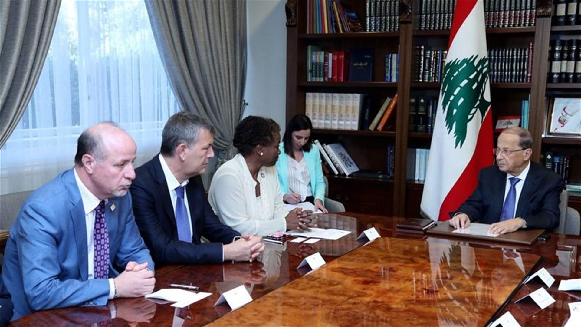 President Aoun says Lebanon working on enhancing women’s participation in political life