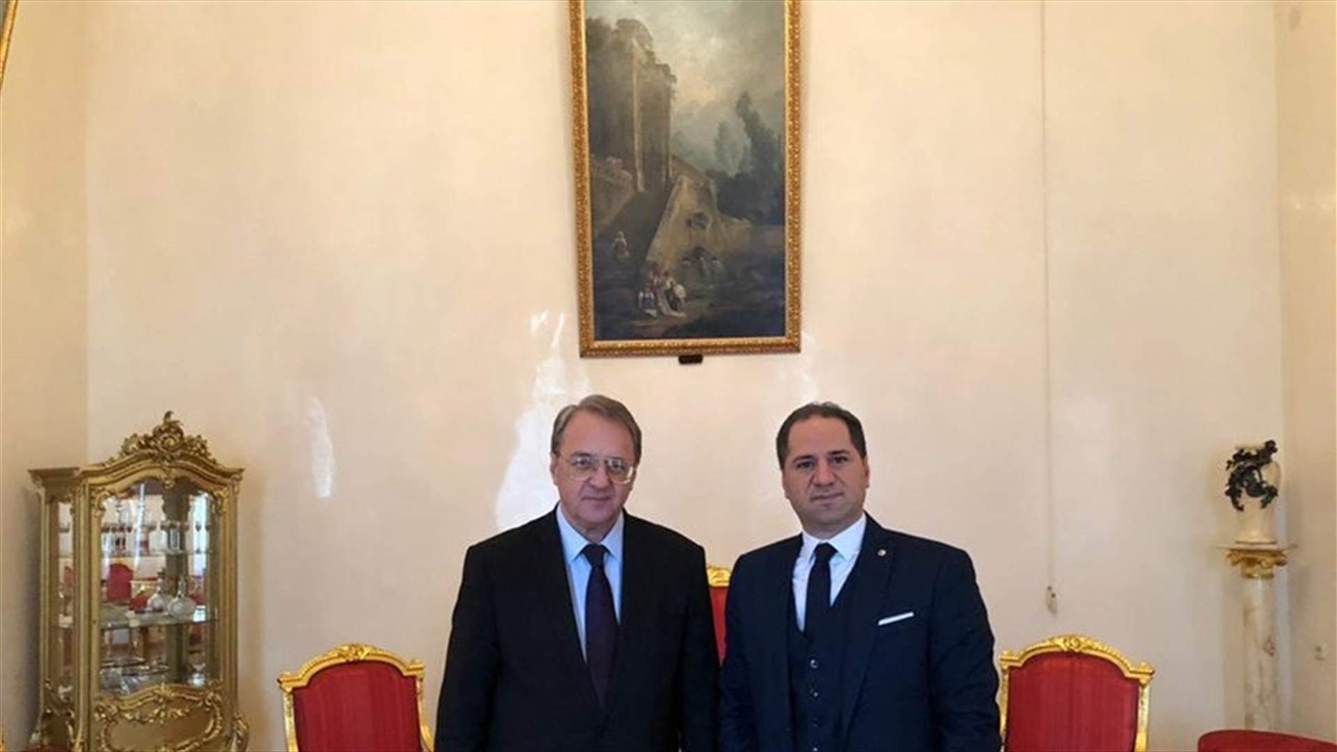 Gemayel meets with Bogdanov, tackled refugee issue and latest regional developments