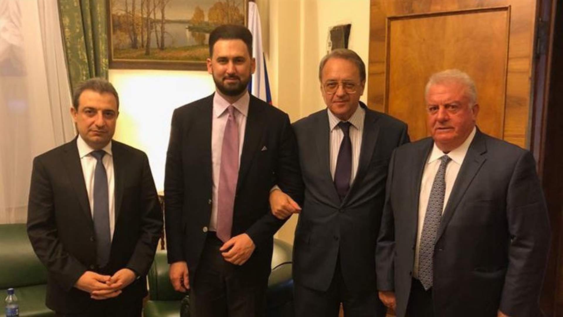 Bogdanov, Taymour Jumblatt hold meeting, stress need to form cabinet as soon as possible