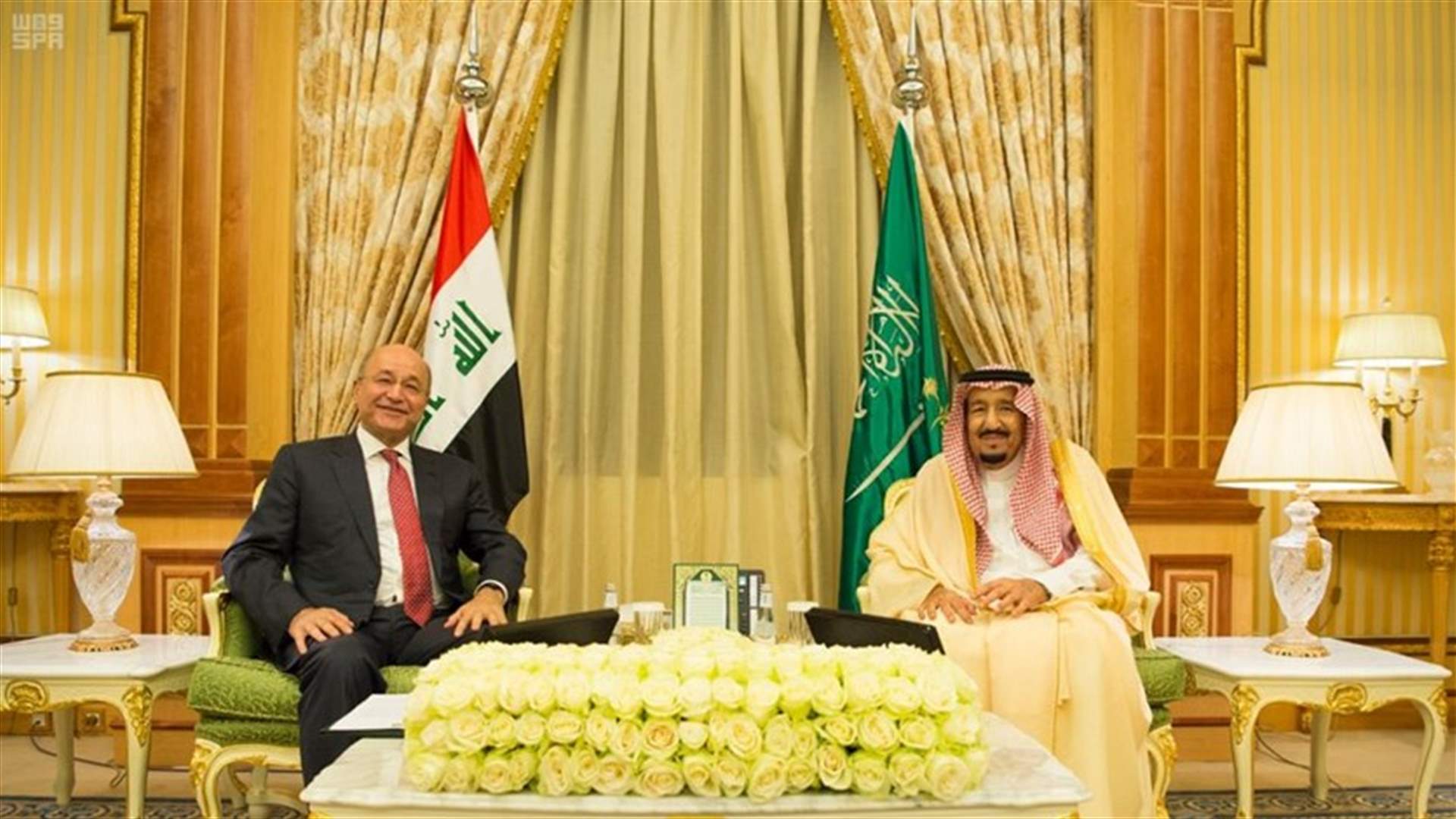 "التطورات الاقليمية" بين العاهل السعودي والرئيس العراقي
