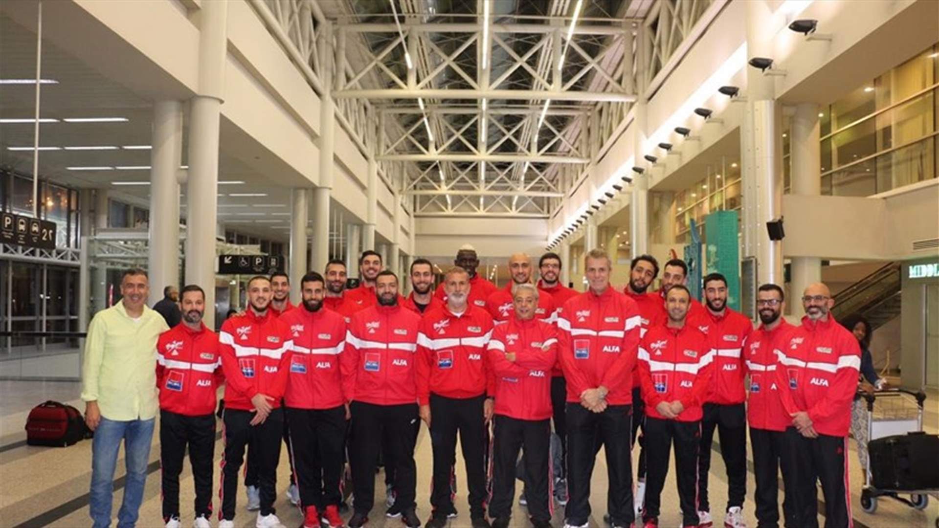 منتخب لبنان للرجال في كرة السلة غادر فجراً  الى معسكر تدريبي بالفيليبين