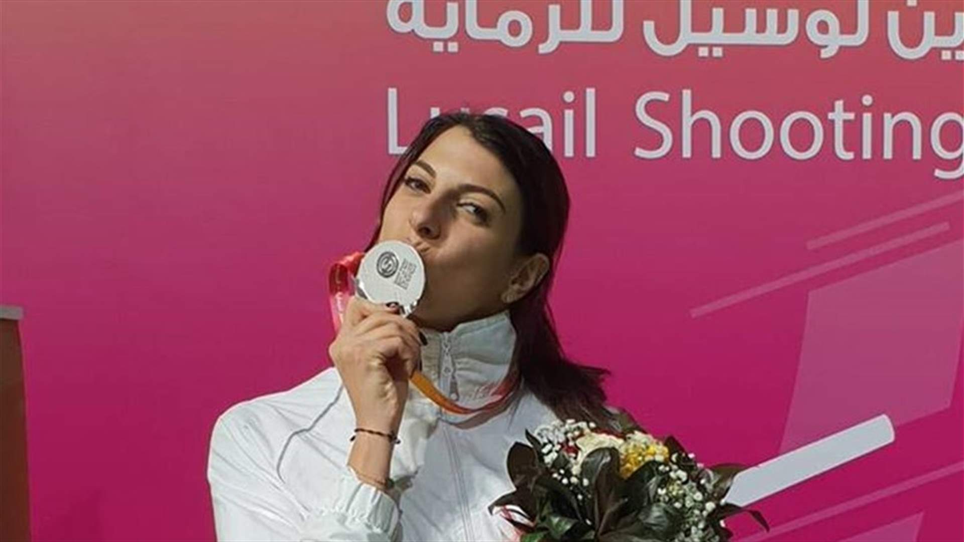 فضية لراي باسيل في البطولة العربية في الرماية (صور)