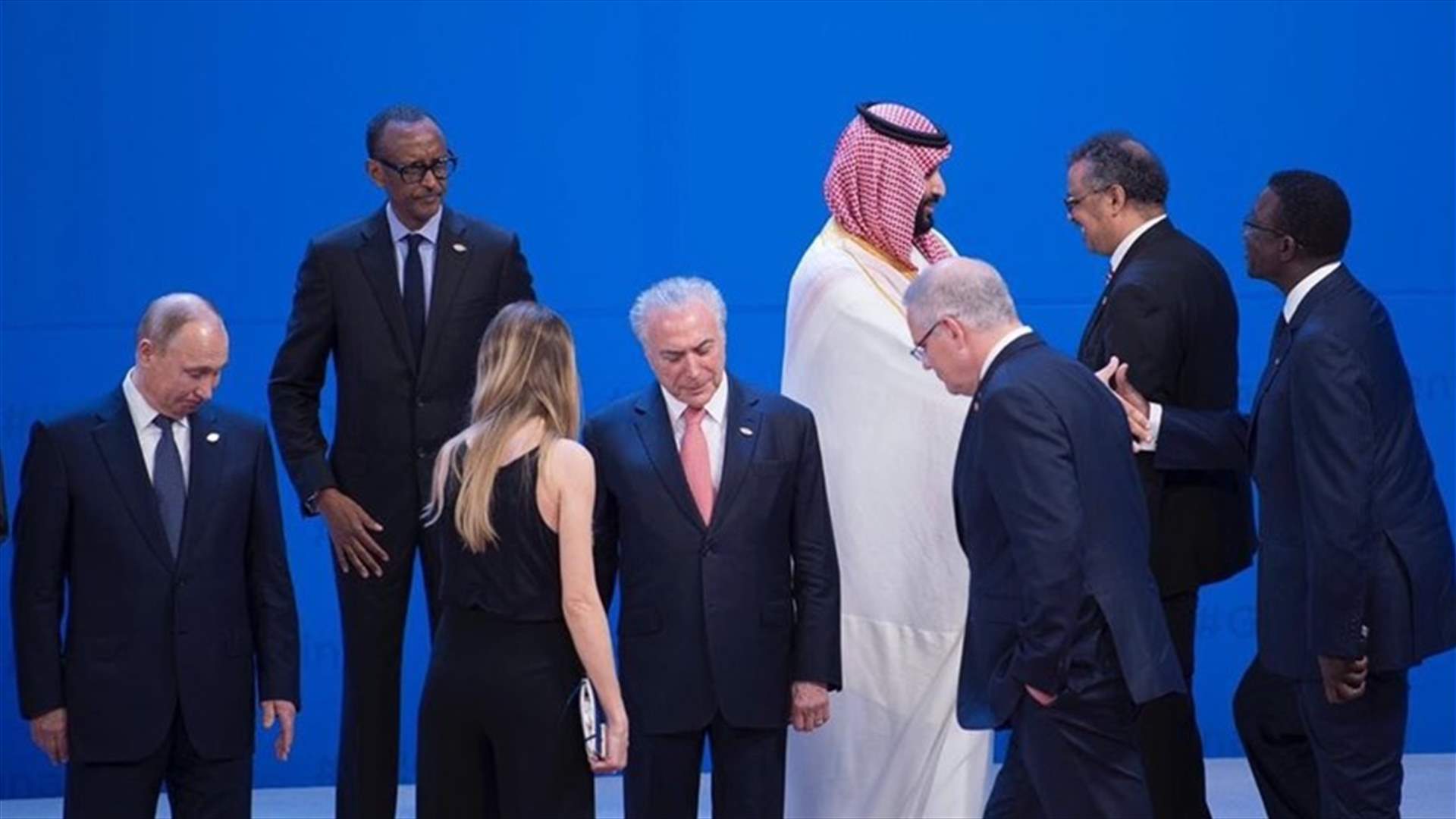 قادة العالم يرحبون بولي العهد السعودي في قمة العشرين (صور)