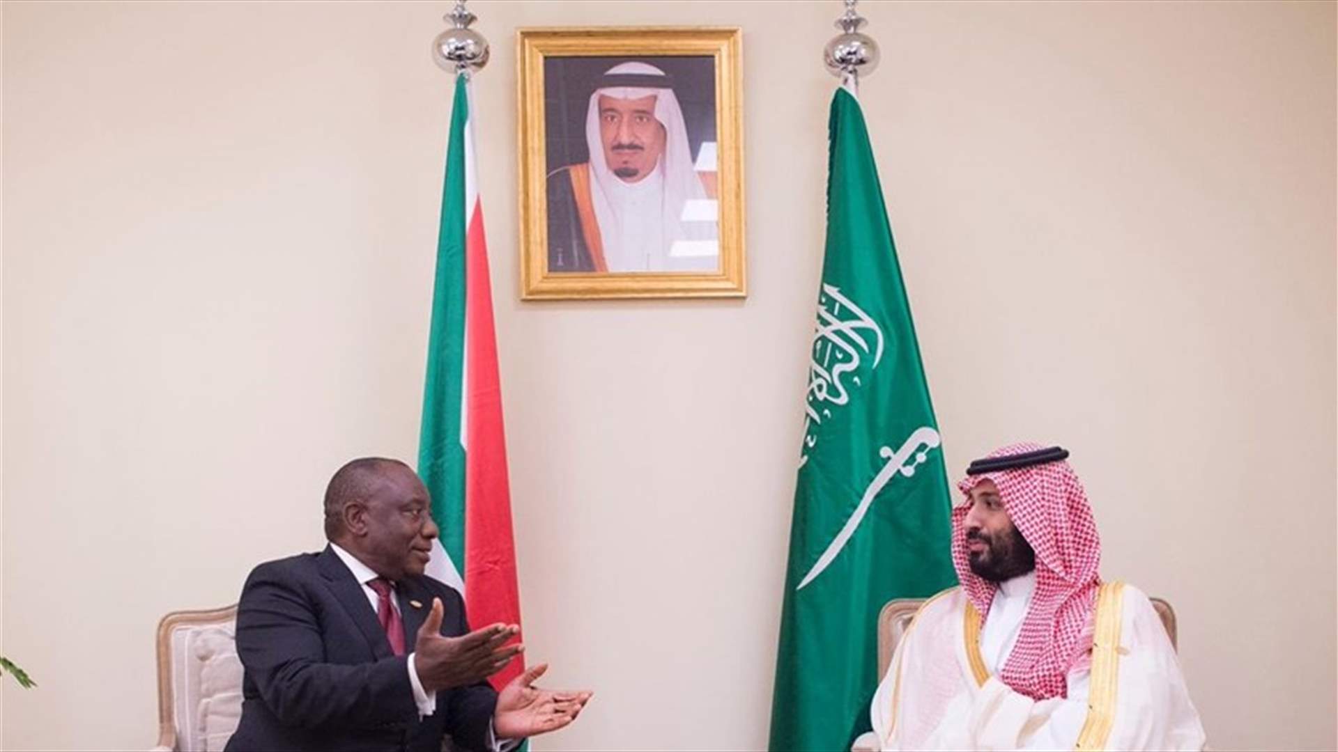 ولي العهد السعودي التقى مع رئيس جنوب أفريقيا في الأرجنتين