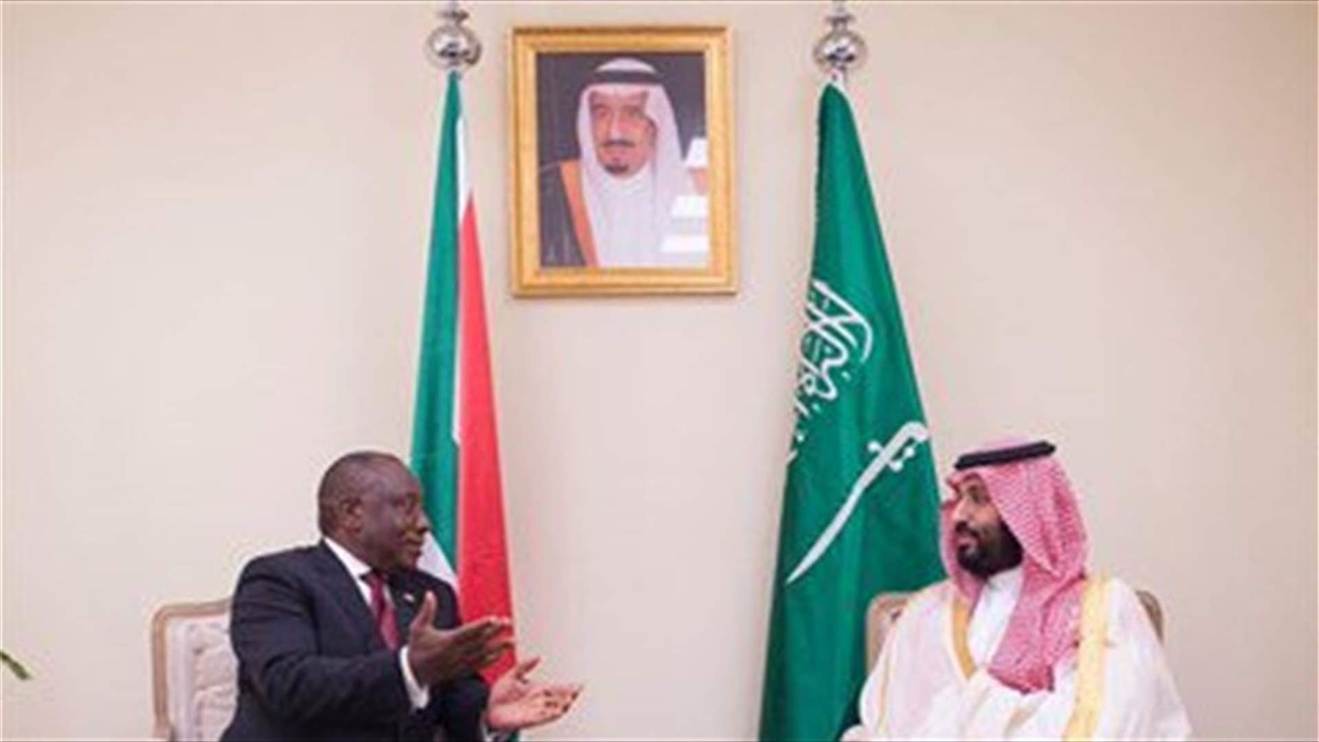 Saudi crown prince meets South African president on sidelines of G20